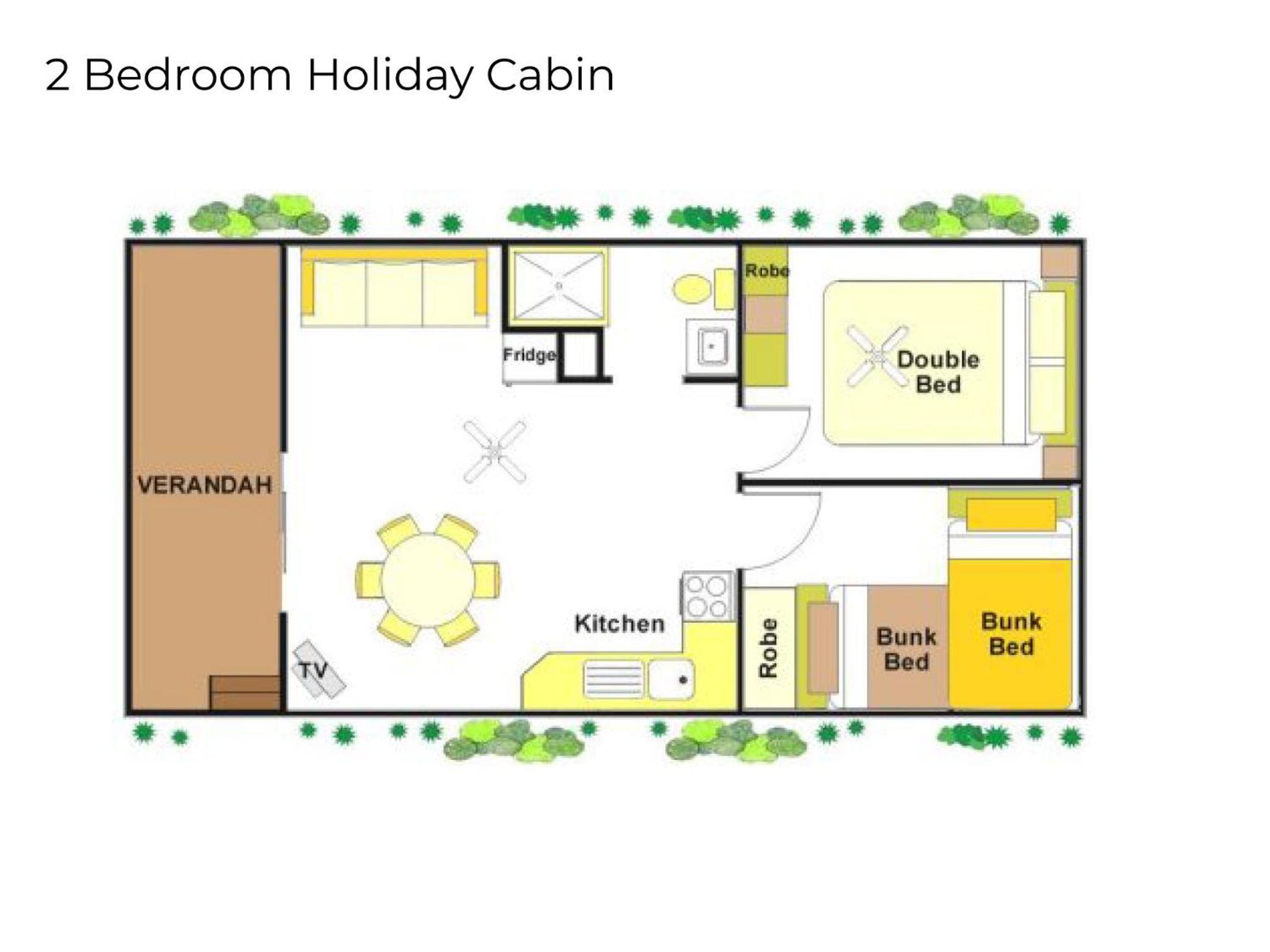 Economy Two-Bedroom Cabin - Sleeps 6 - Not Pet Friendly photo 2