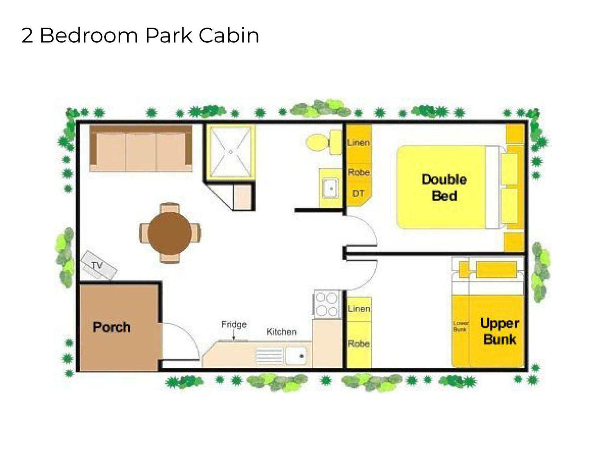 Economy Two-Bedroom Cabin - Sleeps 5 - Not Pet Friendly photo 2