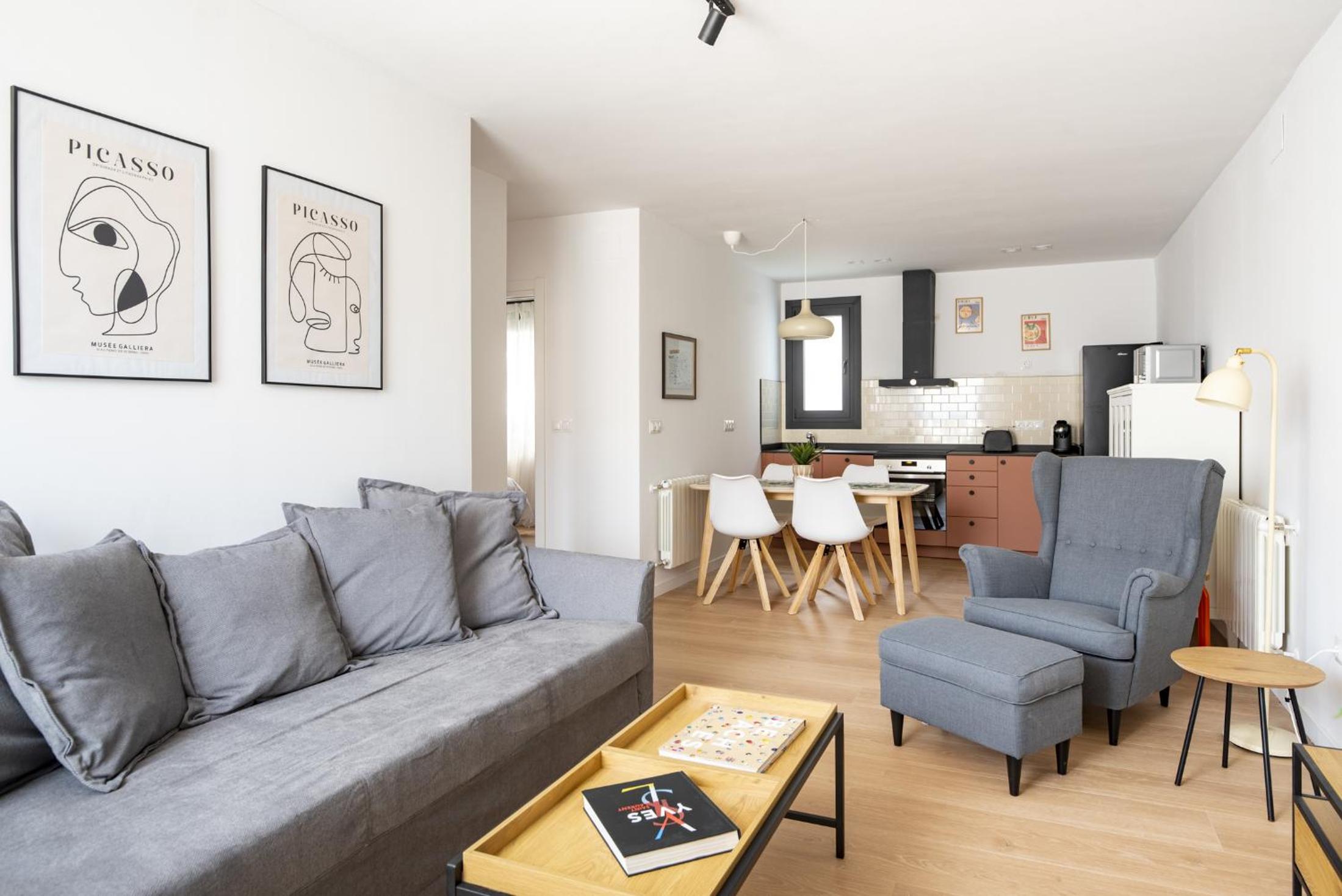 Apartamento de dos habitaciones