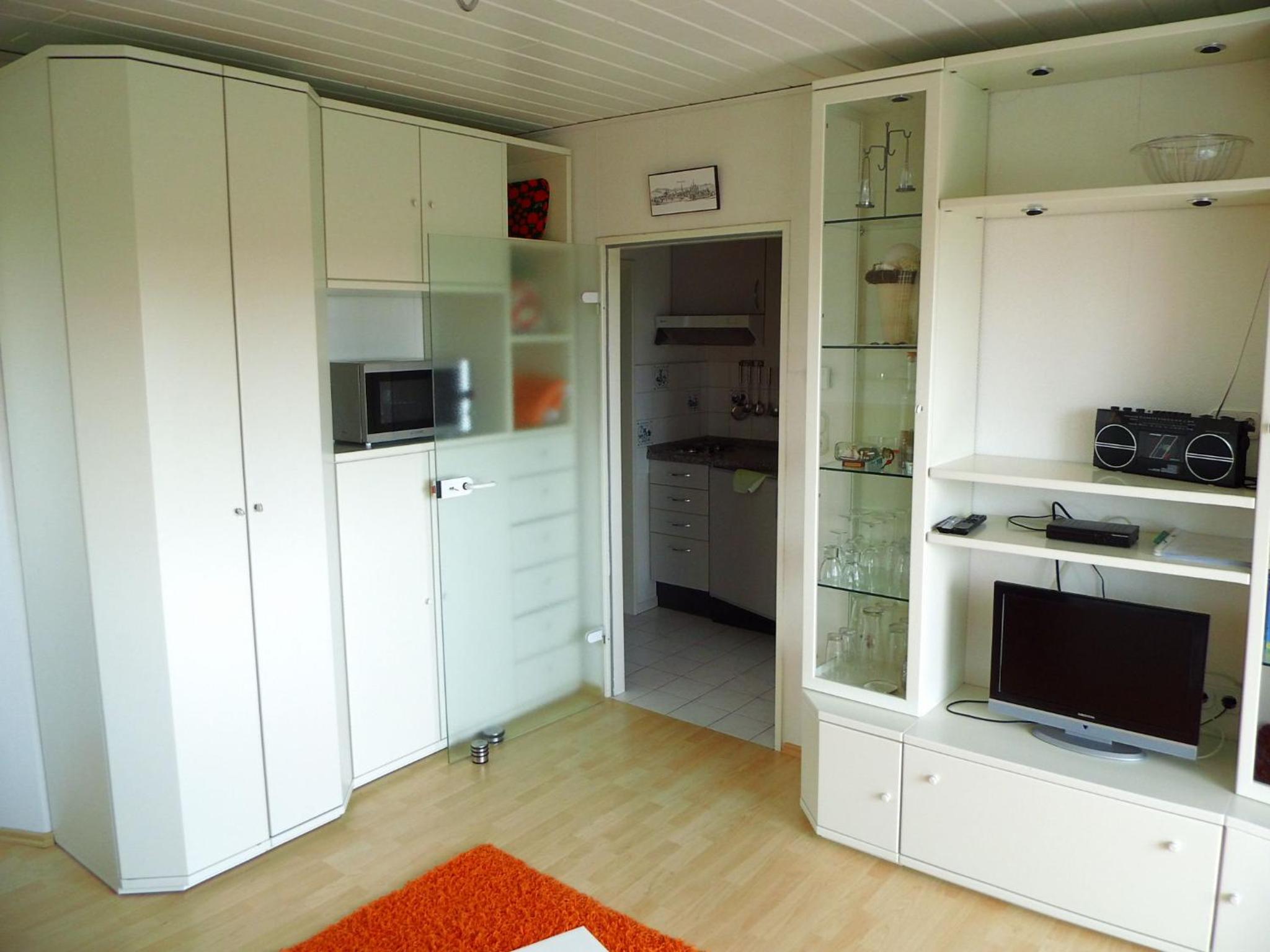 带阳台的高级一卧室公寓