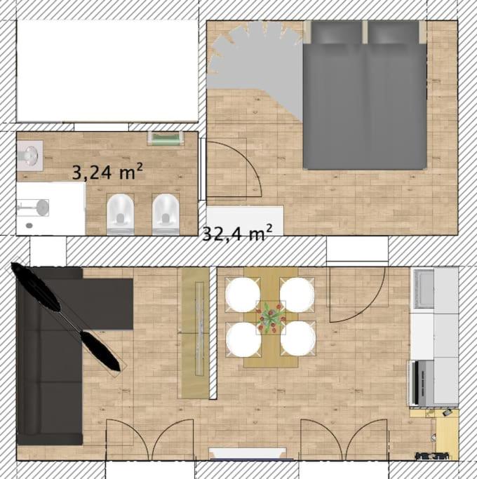 One-Bedroom Apartment photo 2