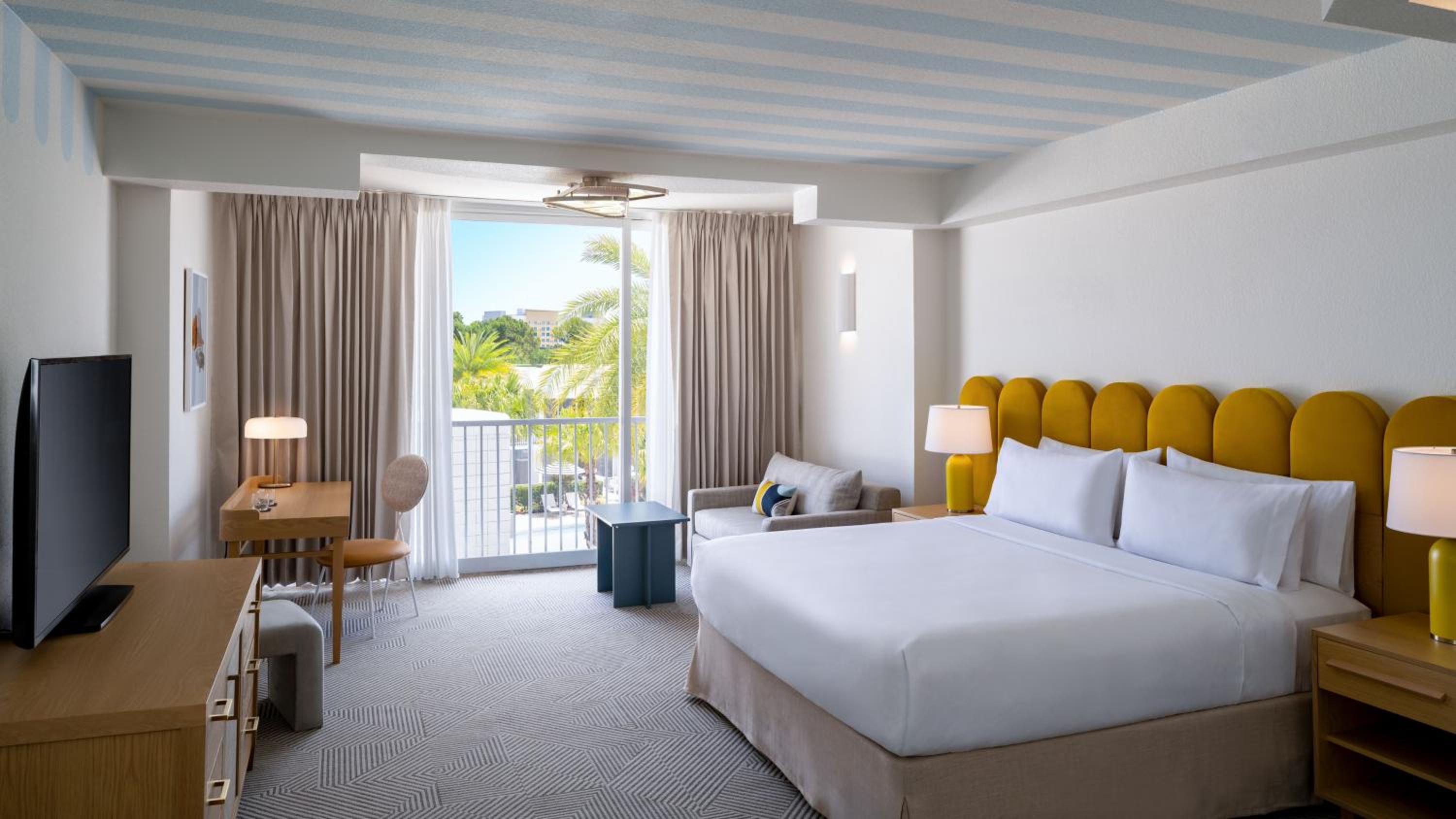 King Room with Balcony and Pool View