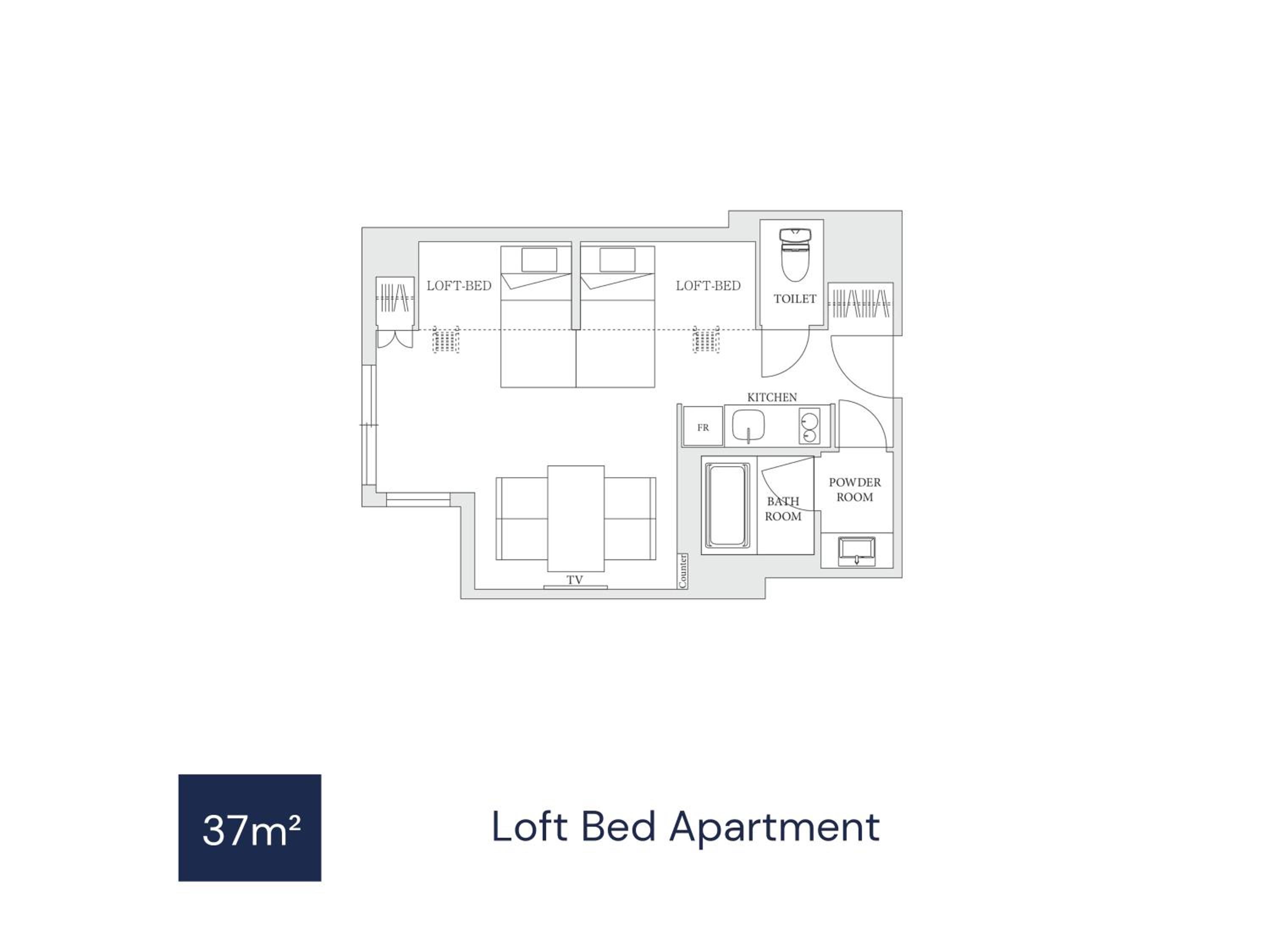 Loft Bed Apartment thumbnail 6
