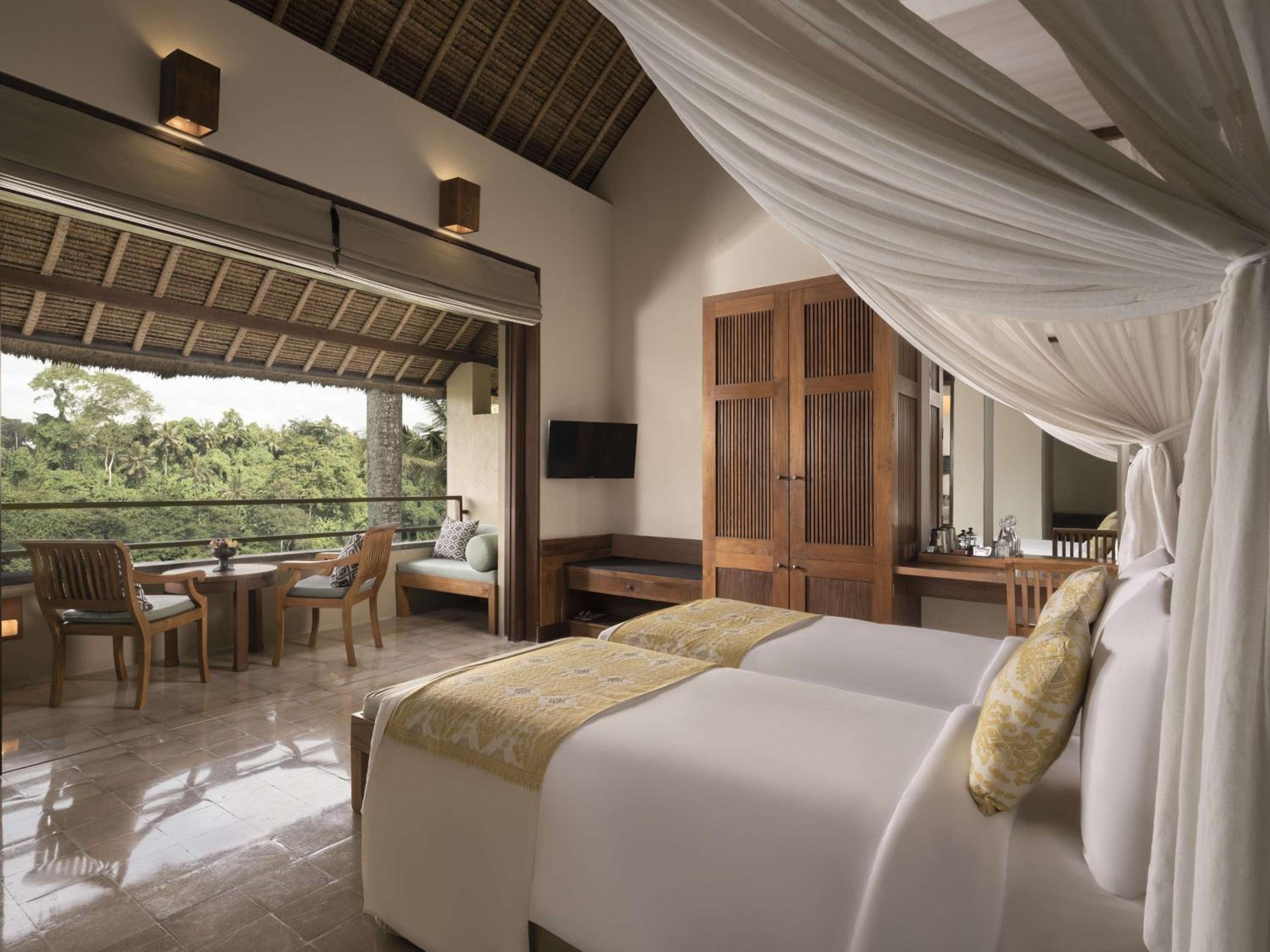 Twin Room ,Daily Afternoon Tea, Complimentary 60-minute photography session with one photo included, Daily schedule shuttle service to Ubud, Daily wellness activities, Bicycles for personal use around the resort