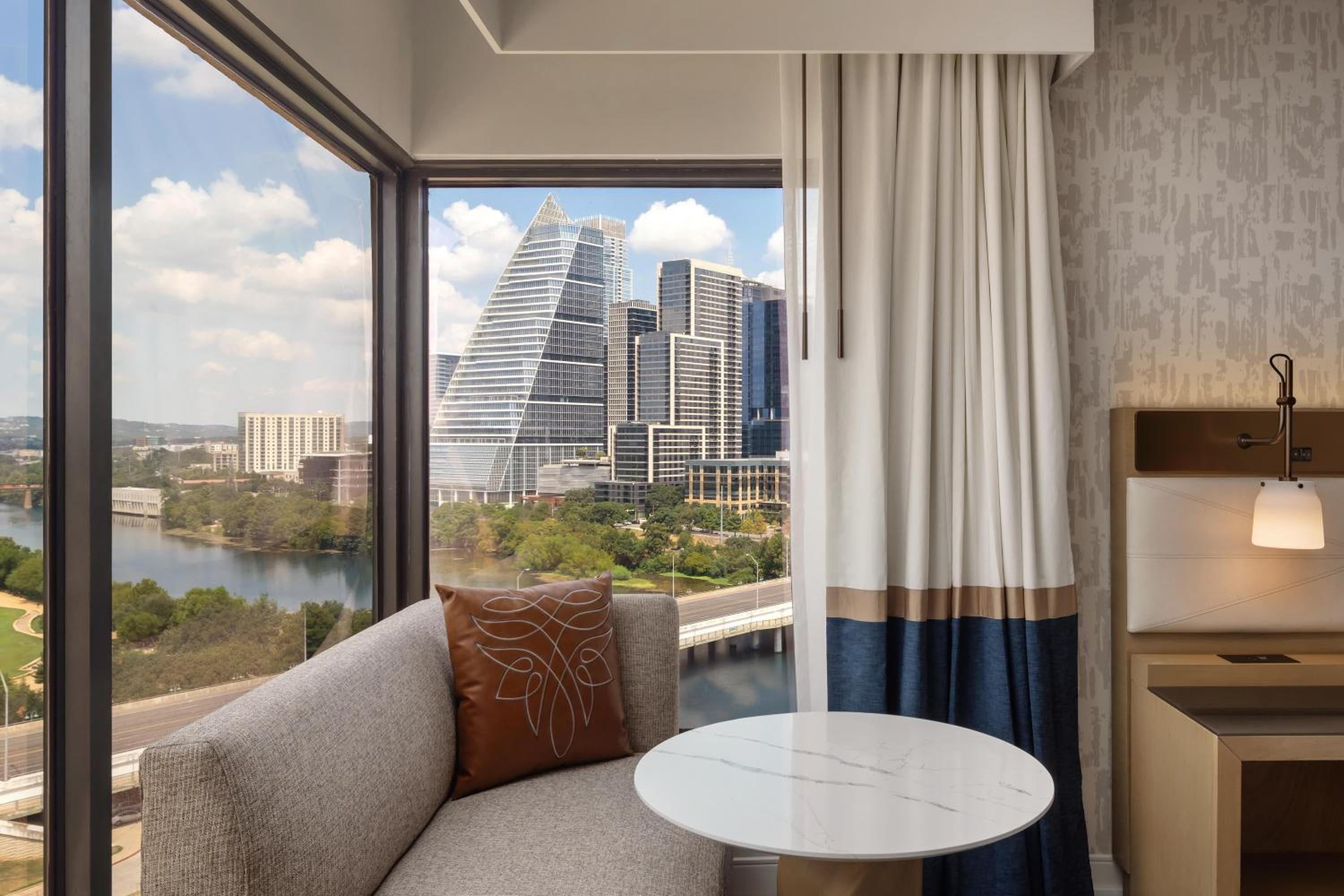 Corner King Room with Partial Lake View