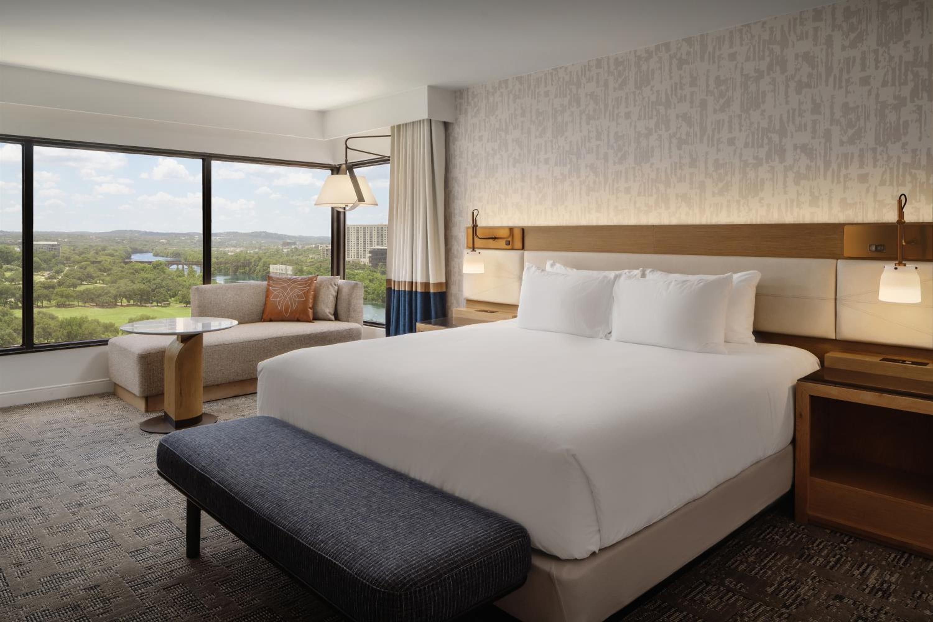Corner King Room with Partial Lake View