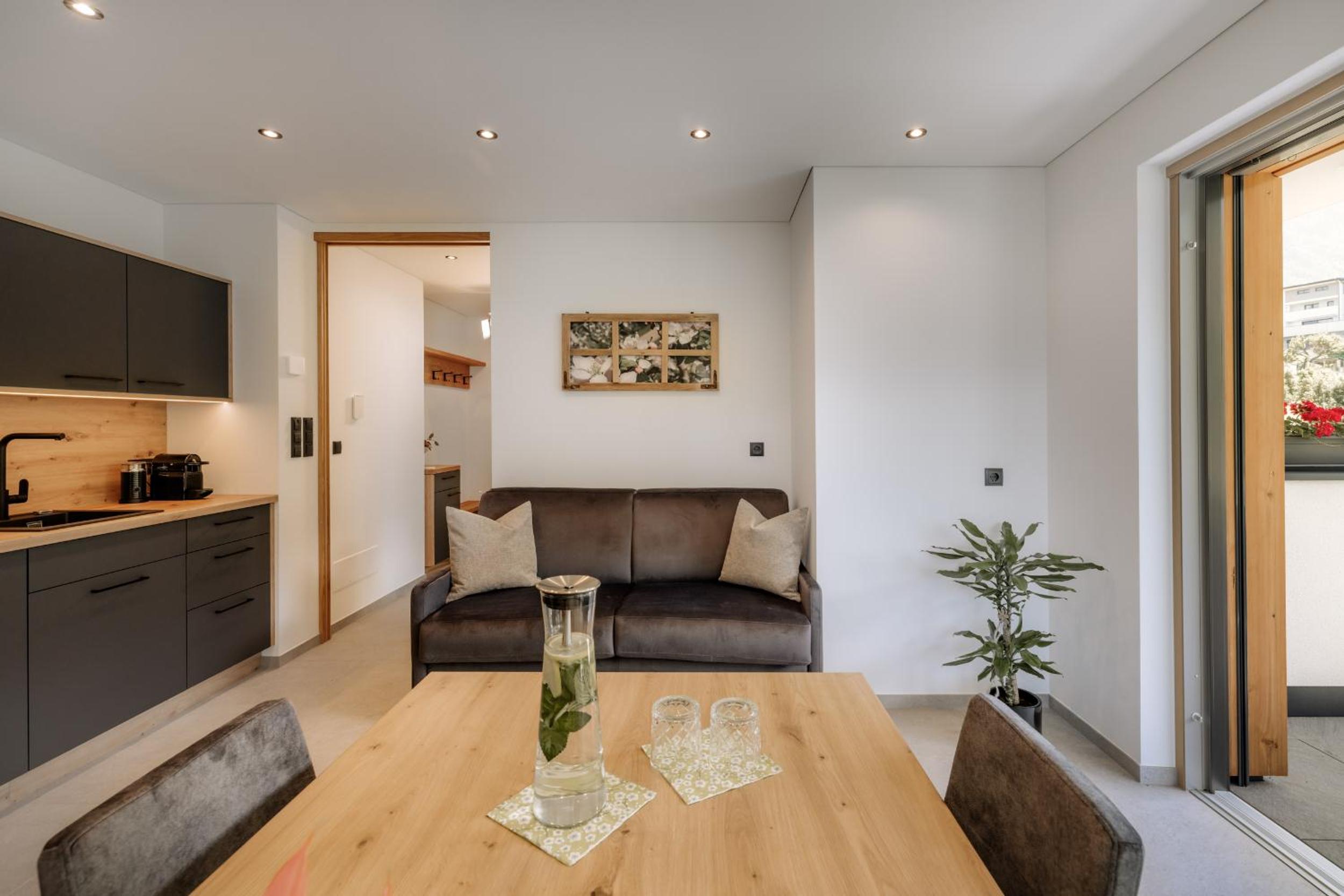 One-Bedroom Apartment with Balcony and Mountain View  
