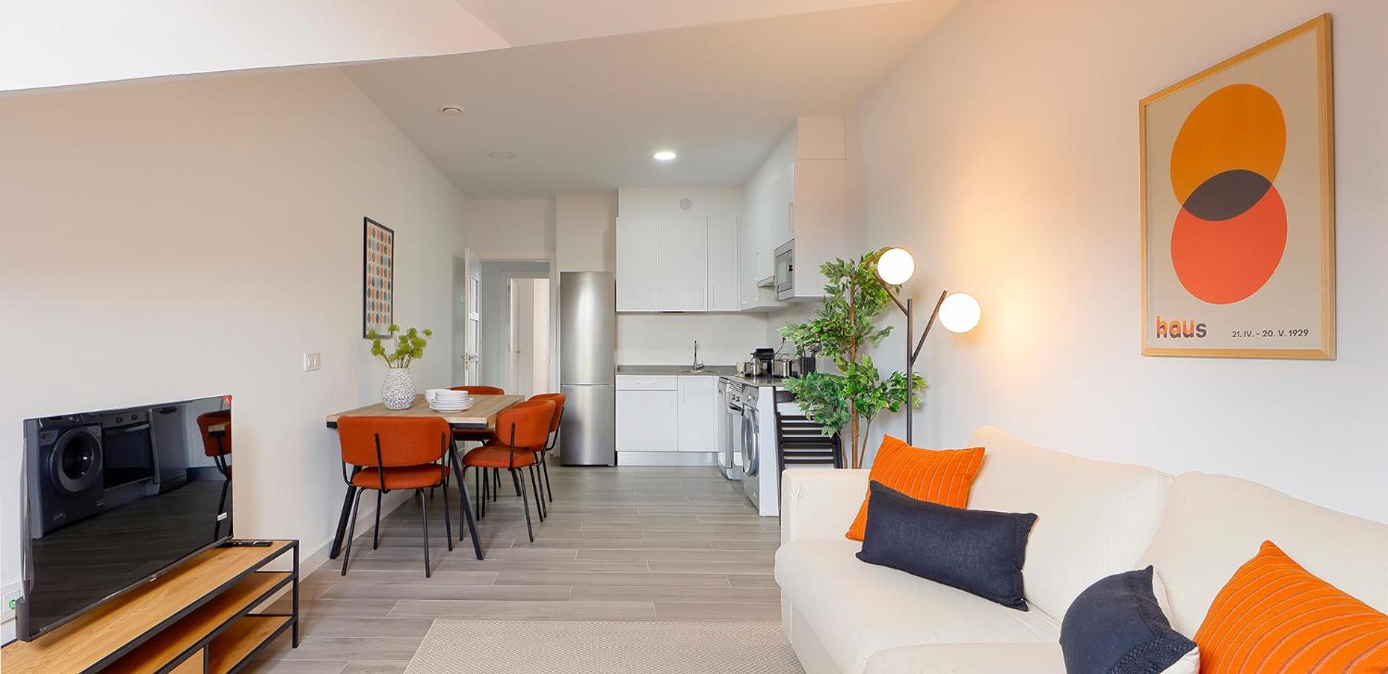 Apartamento de dos habitaciones
