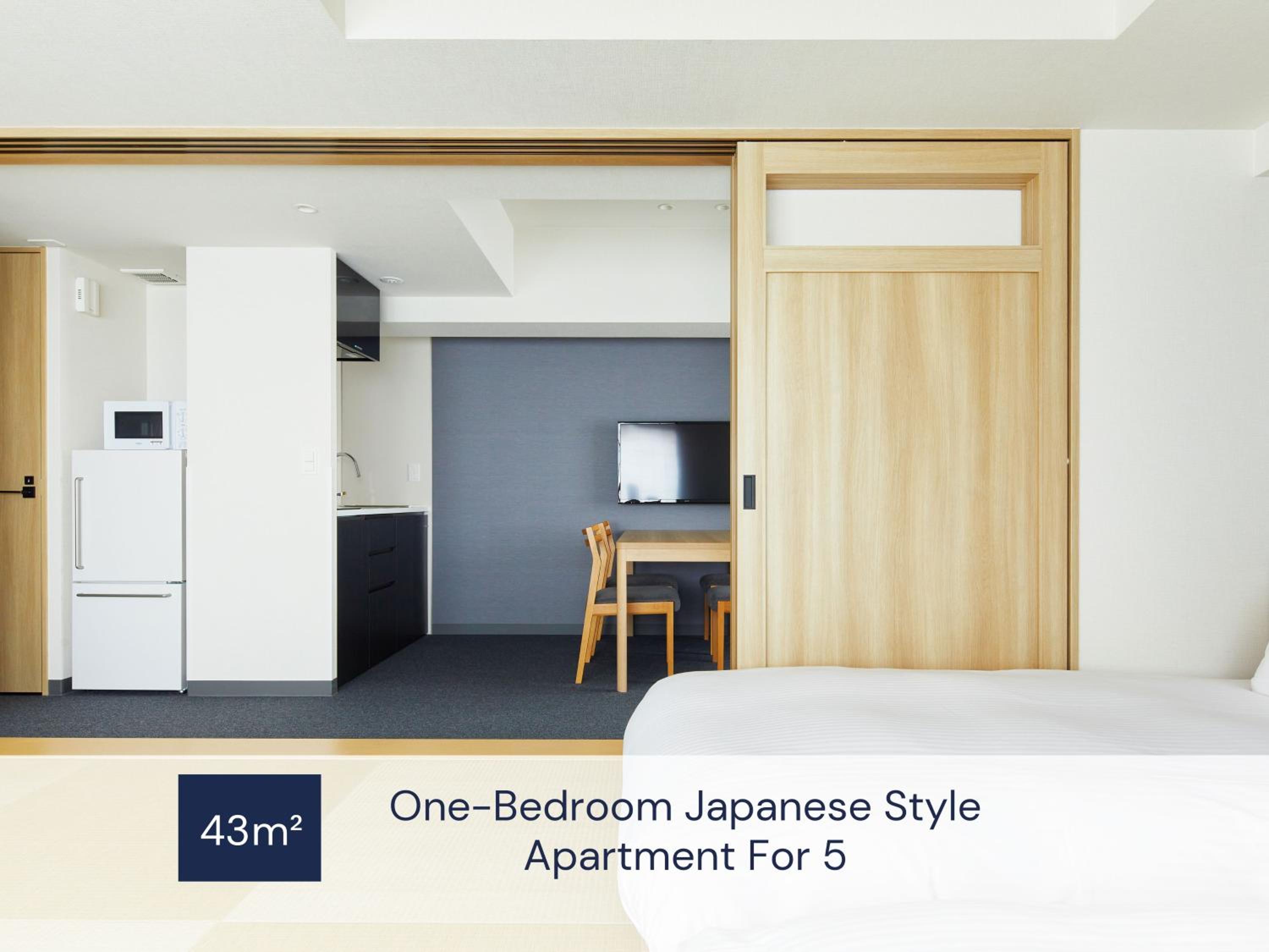 One-Bedroom Japanese Style Apartment For 5