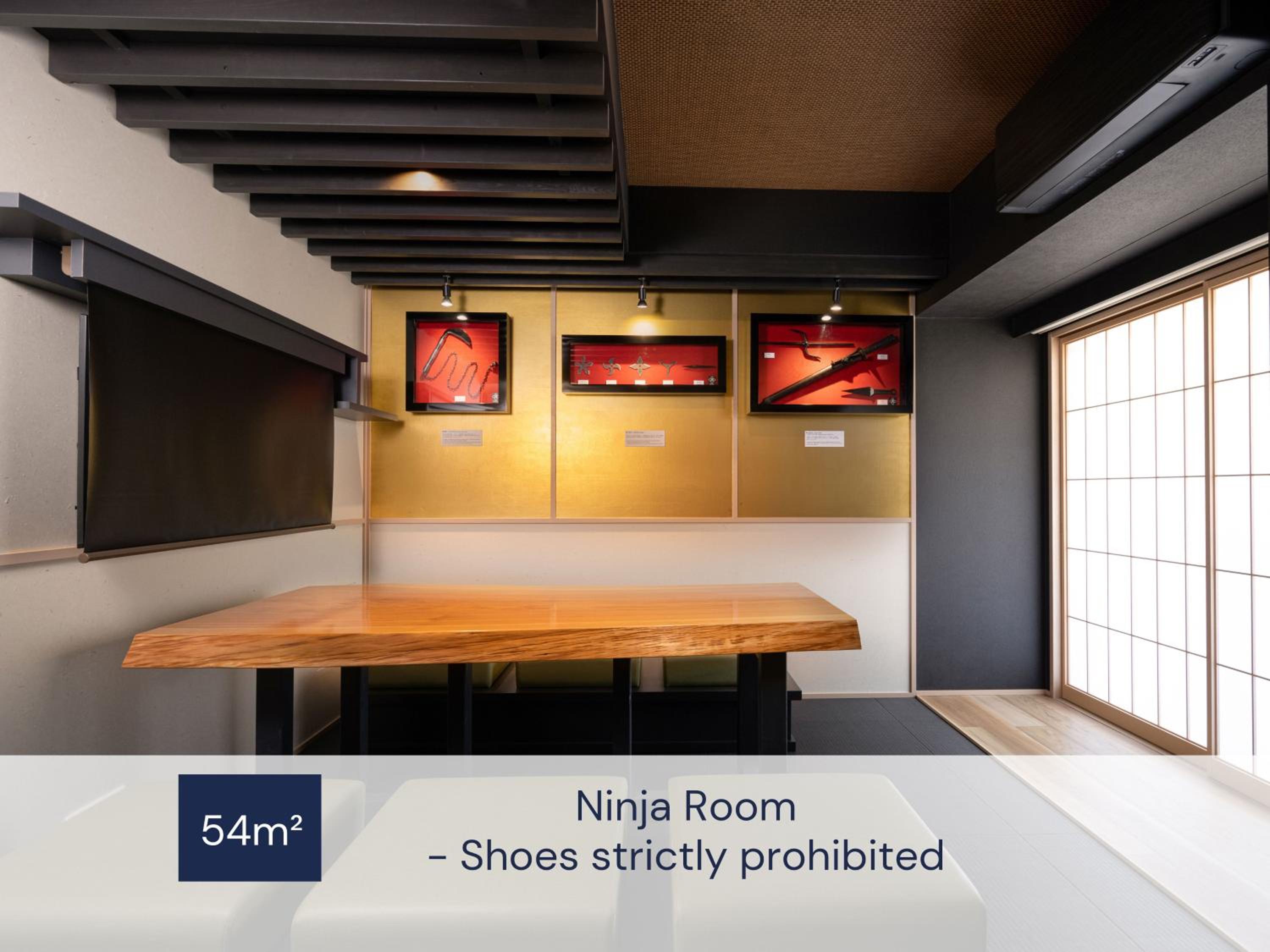 Ninja Room - Shoes strictly prohibited