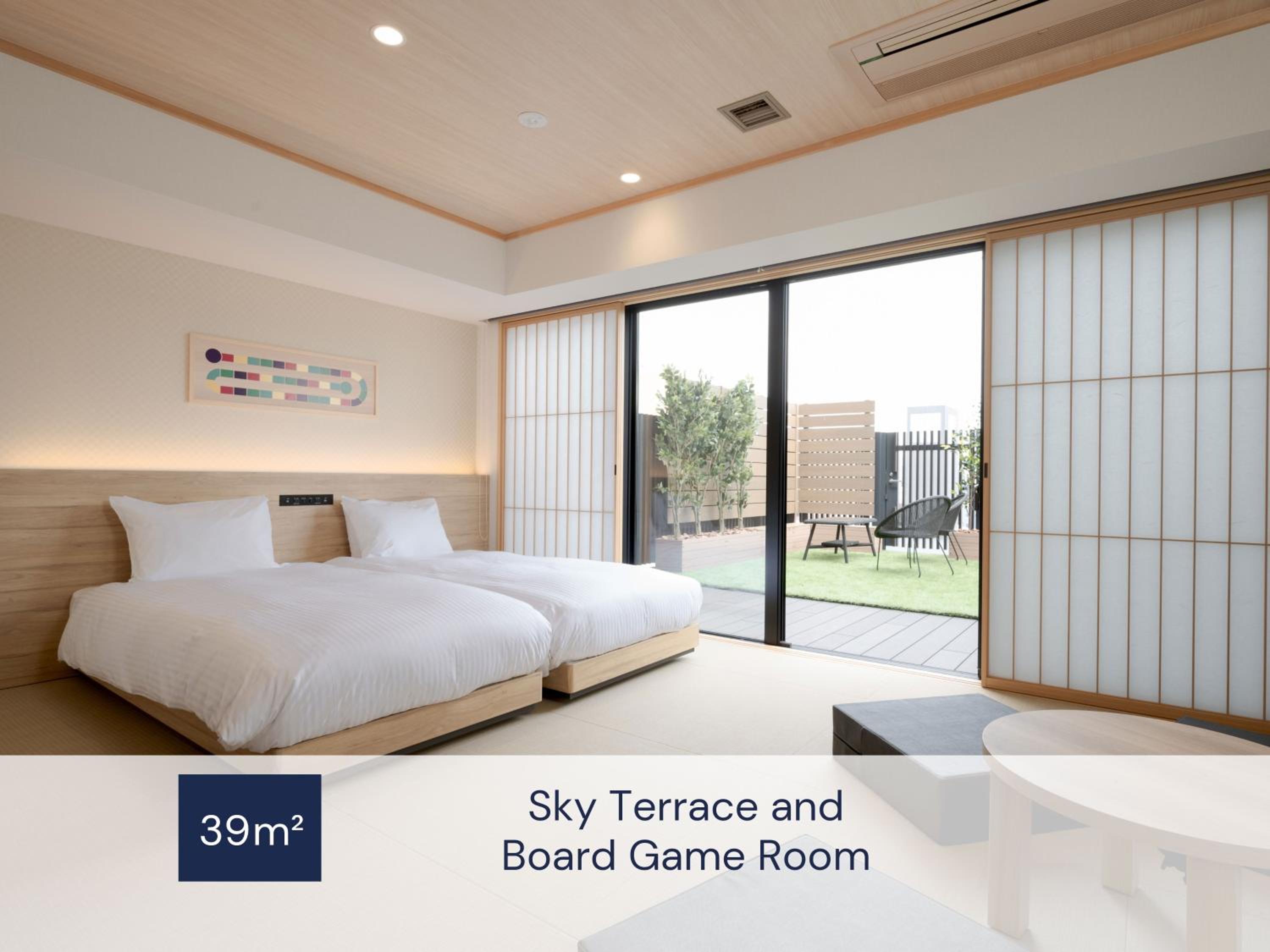 Sky Terrace and Board Game Room