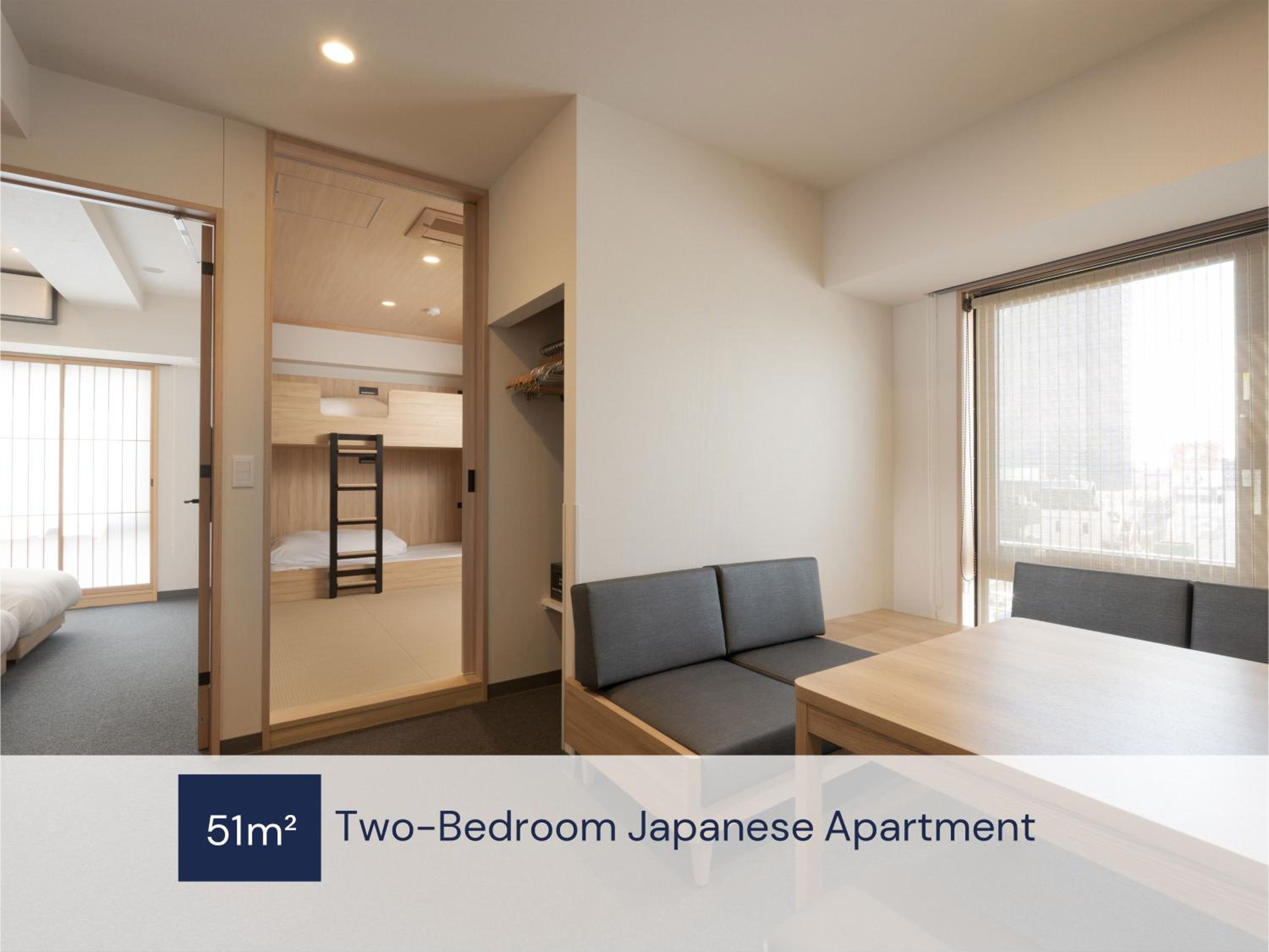 Two-Bedroom Japanese Apartment