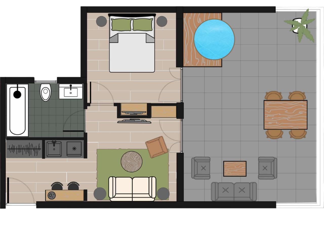One-Bedroom Apartment with Terrace and Plunge Pool - Photo 9
