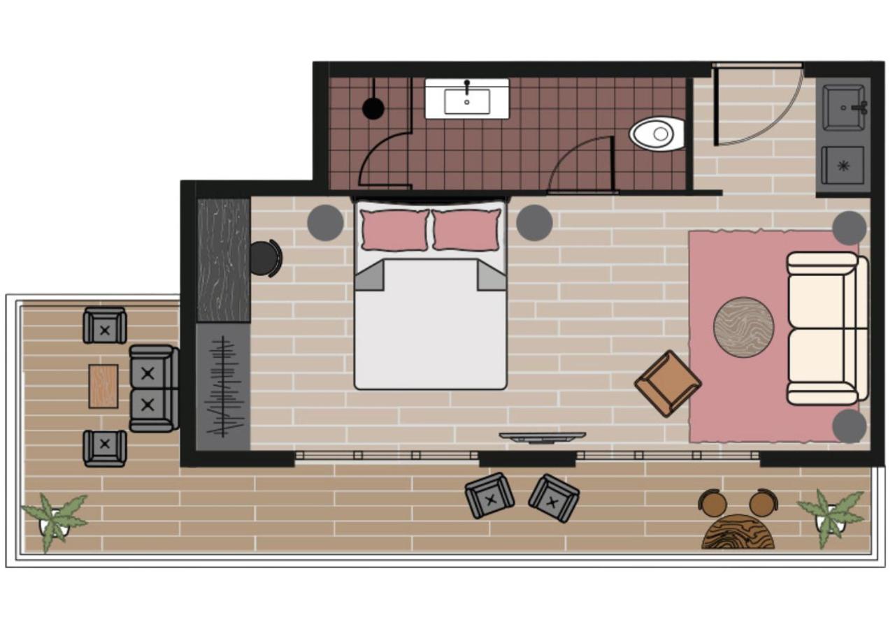 Studio Penthouse Apartment - Photo 3