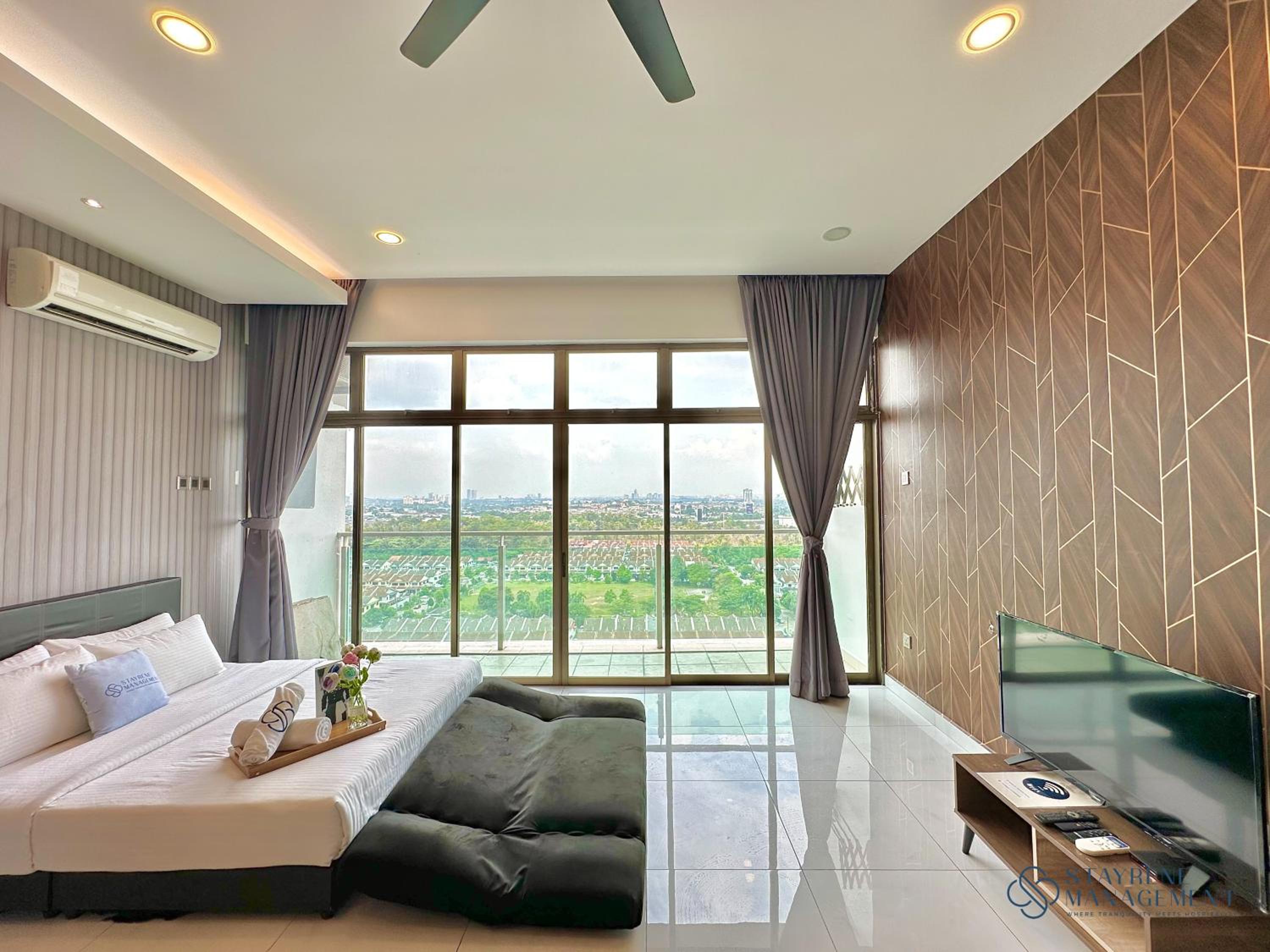Studio with Balcony