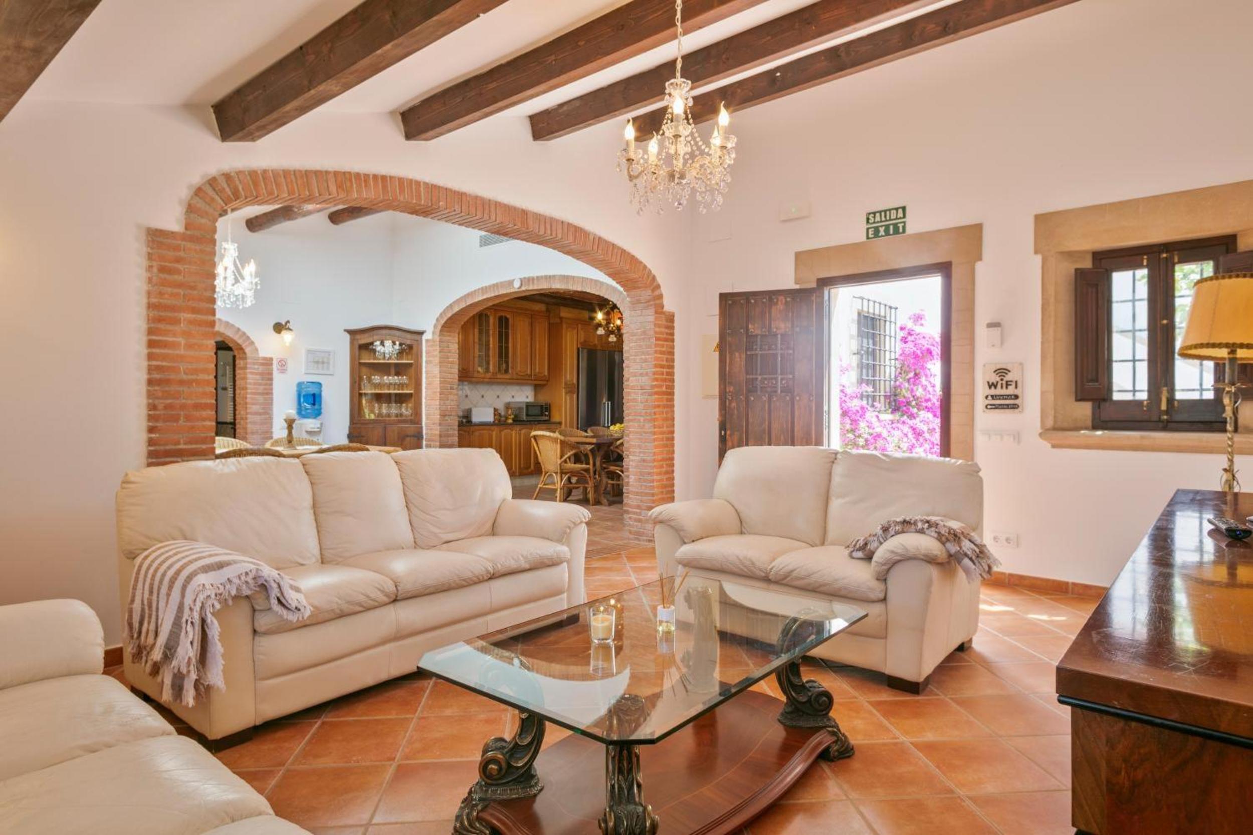 Villa con vistas al jardín