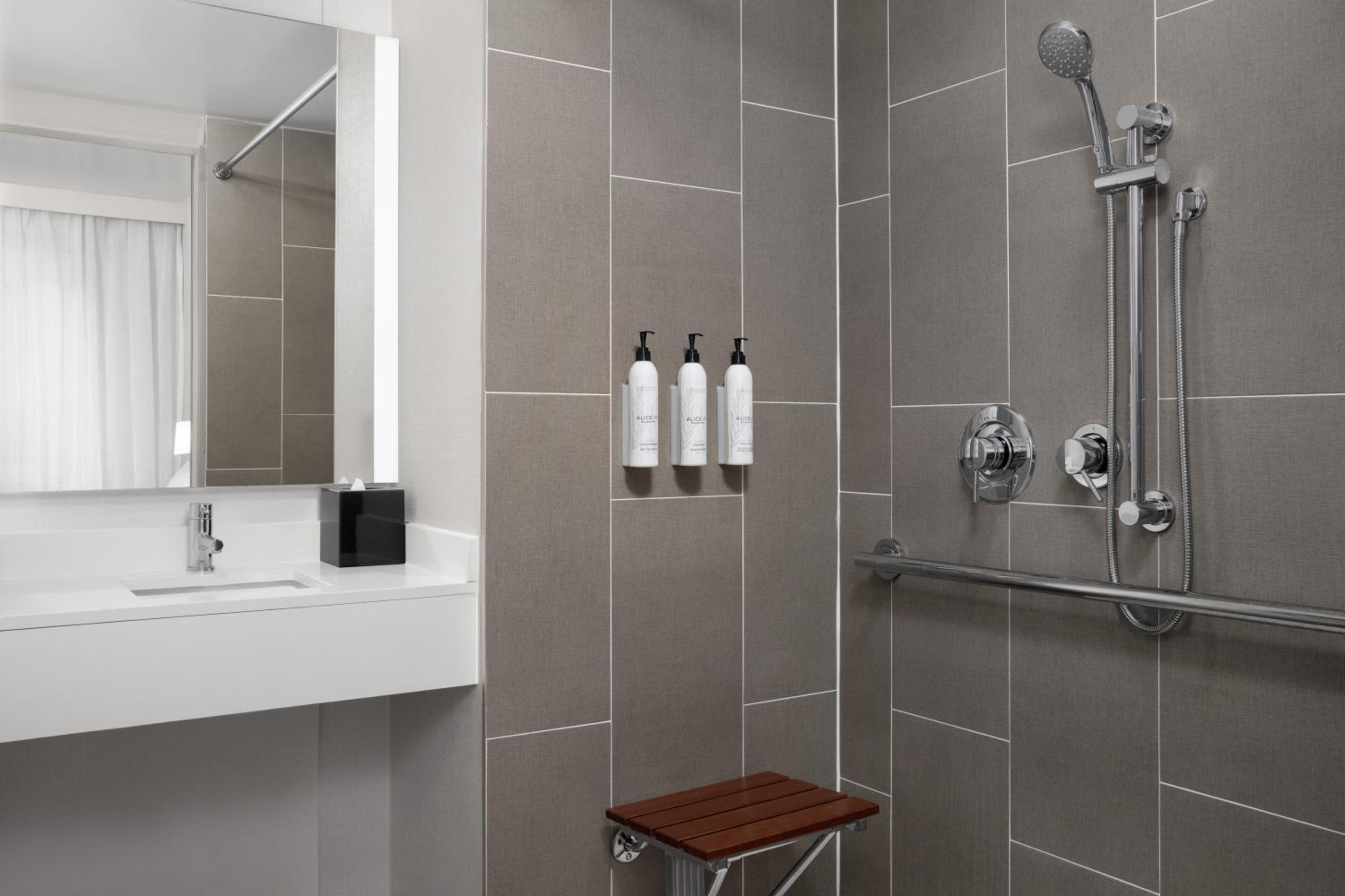 King Studio with Roll-in Shower - Mobility Accessible