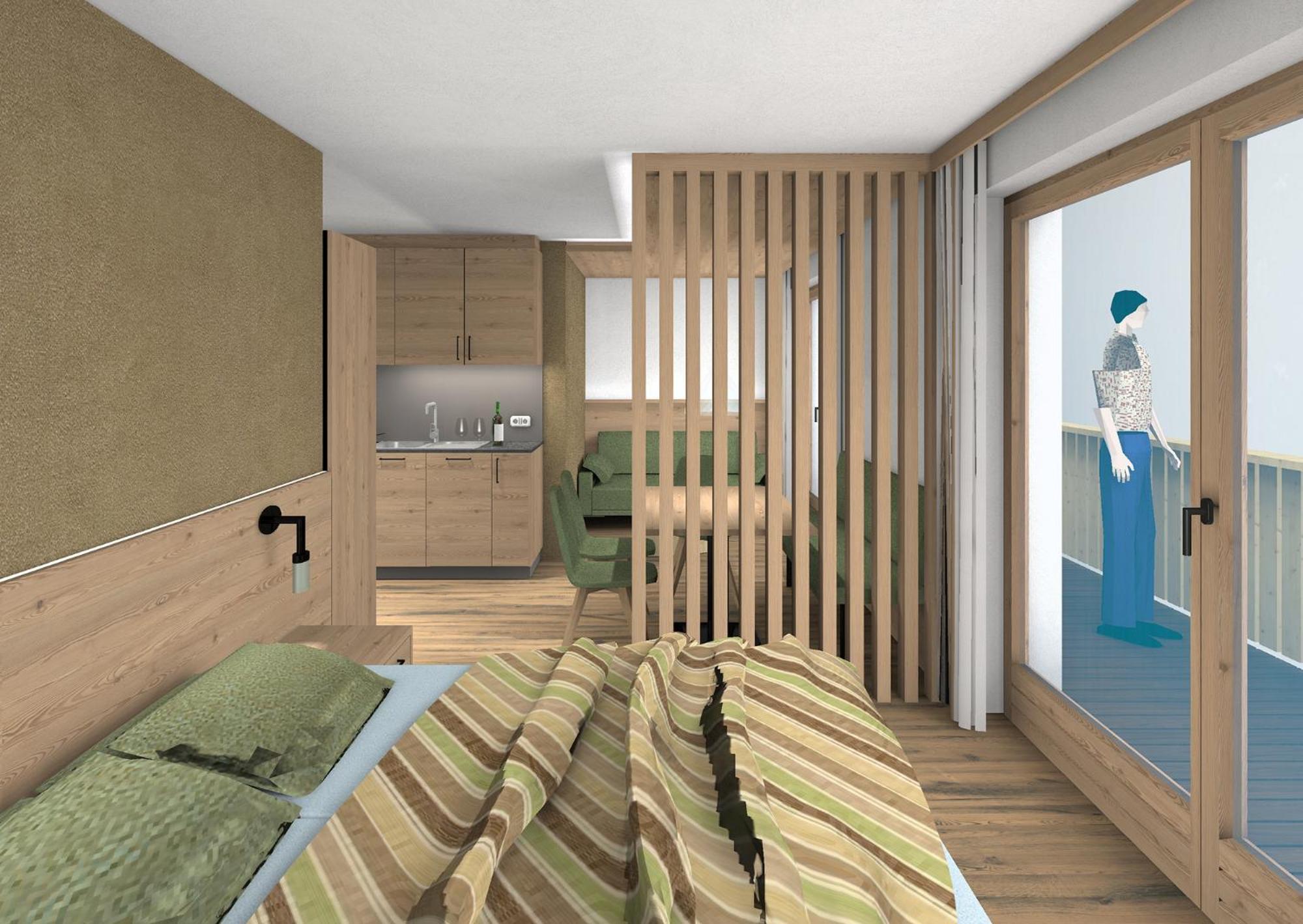 Studio Apartment with Balcony photo 3