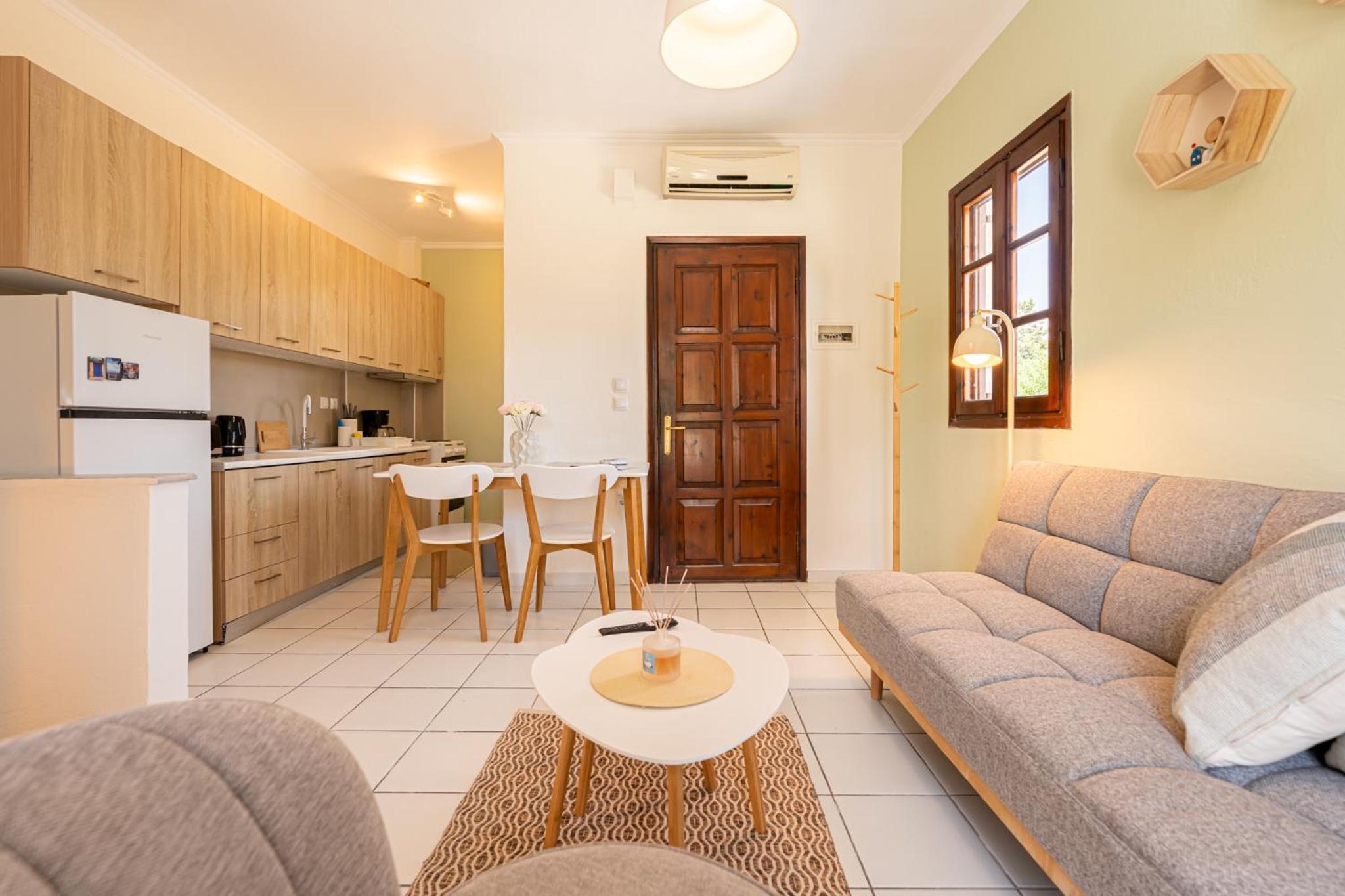 Two-Bedroom Apartment with Balcony and Sea View