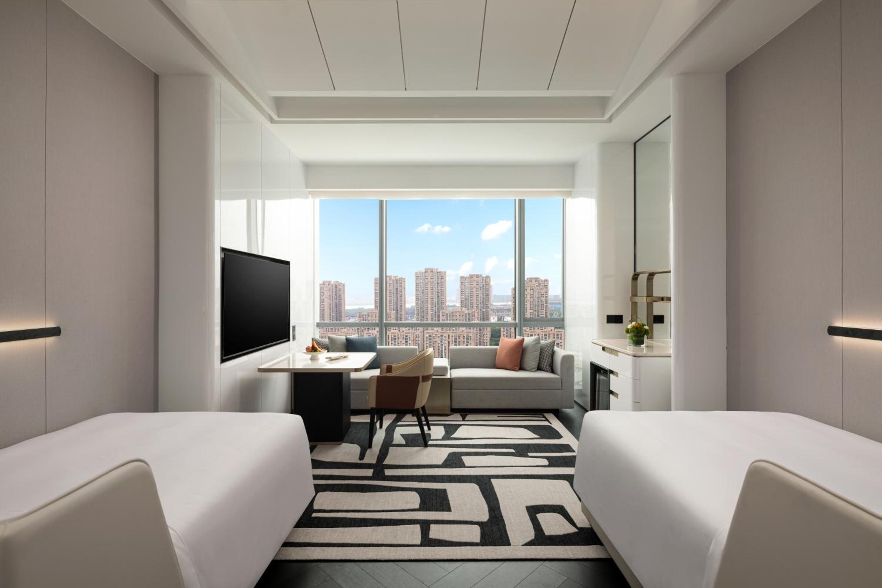 Standard Double Room with Two Double Beds and City View