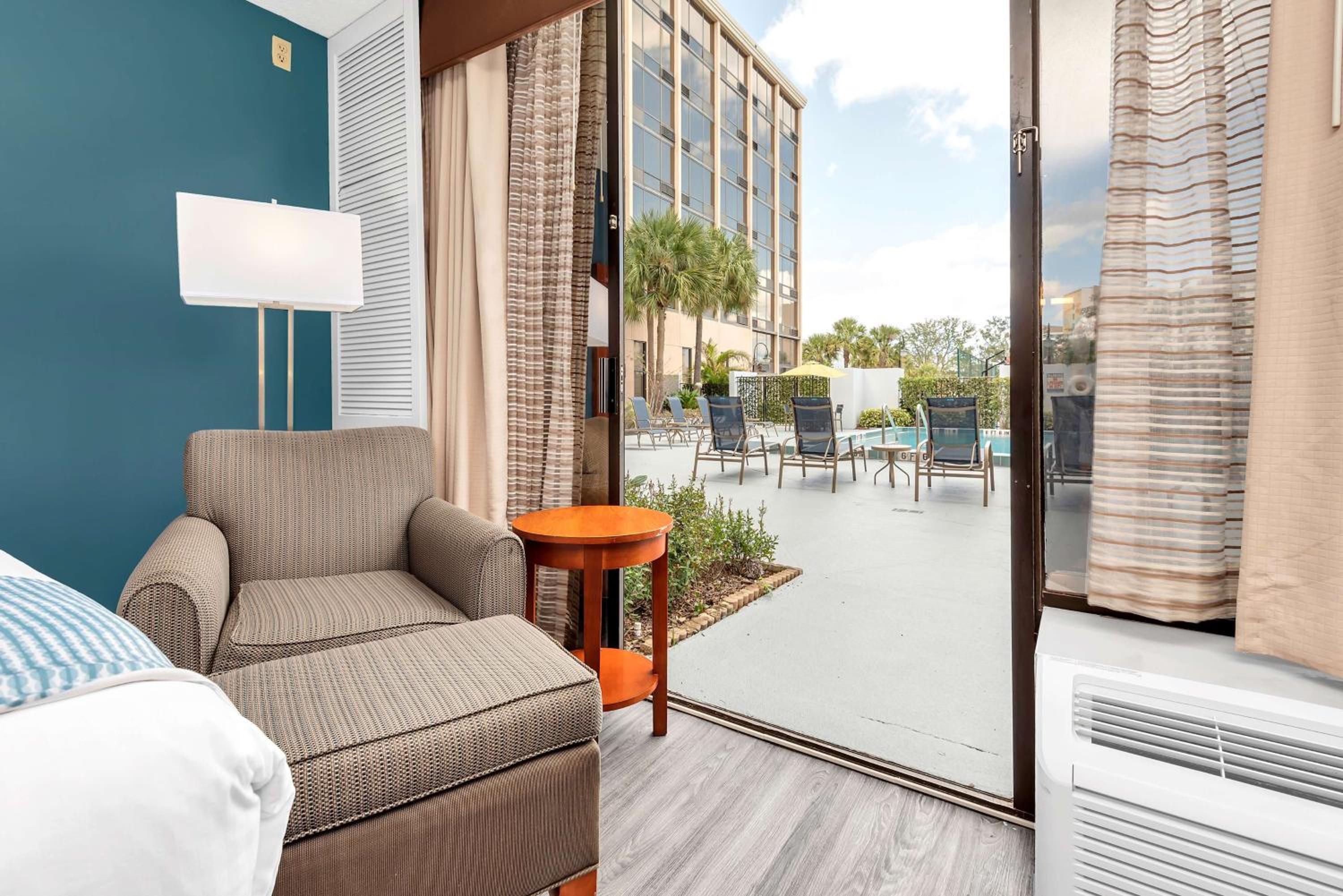 Pool Side Room with Two Double Beds