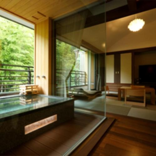 Twin Room with Tatami Area with Open-Air Bath - AYUMI
