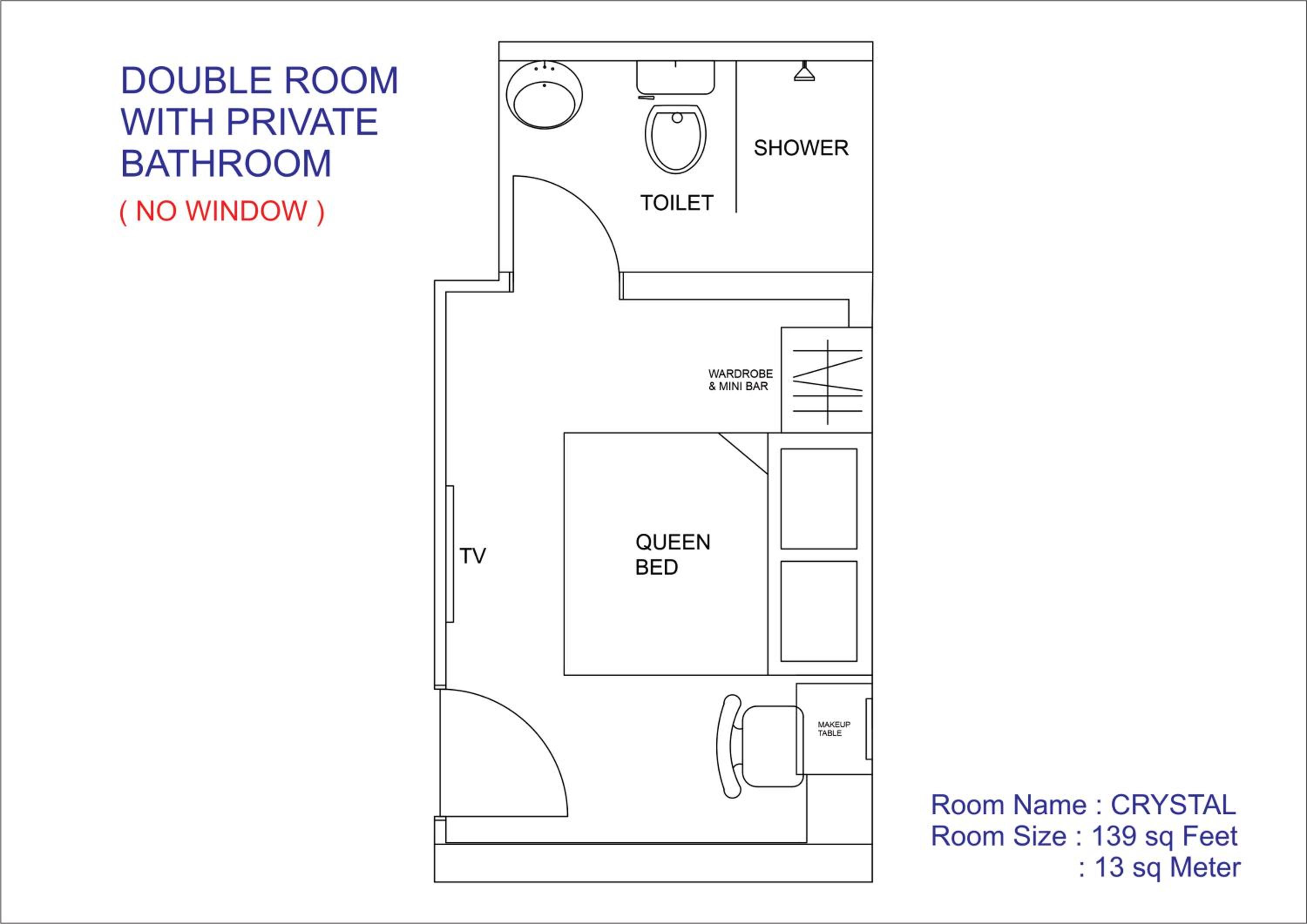 Double Room with Private Bathroom (No window) - Photo 11