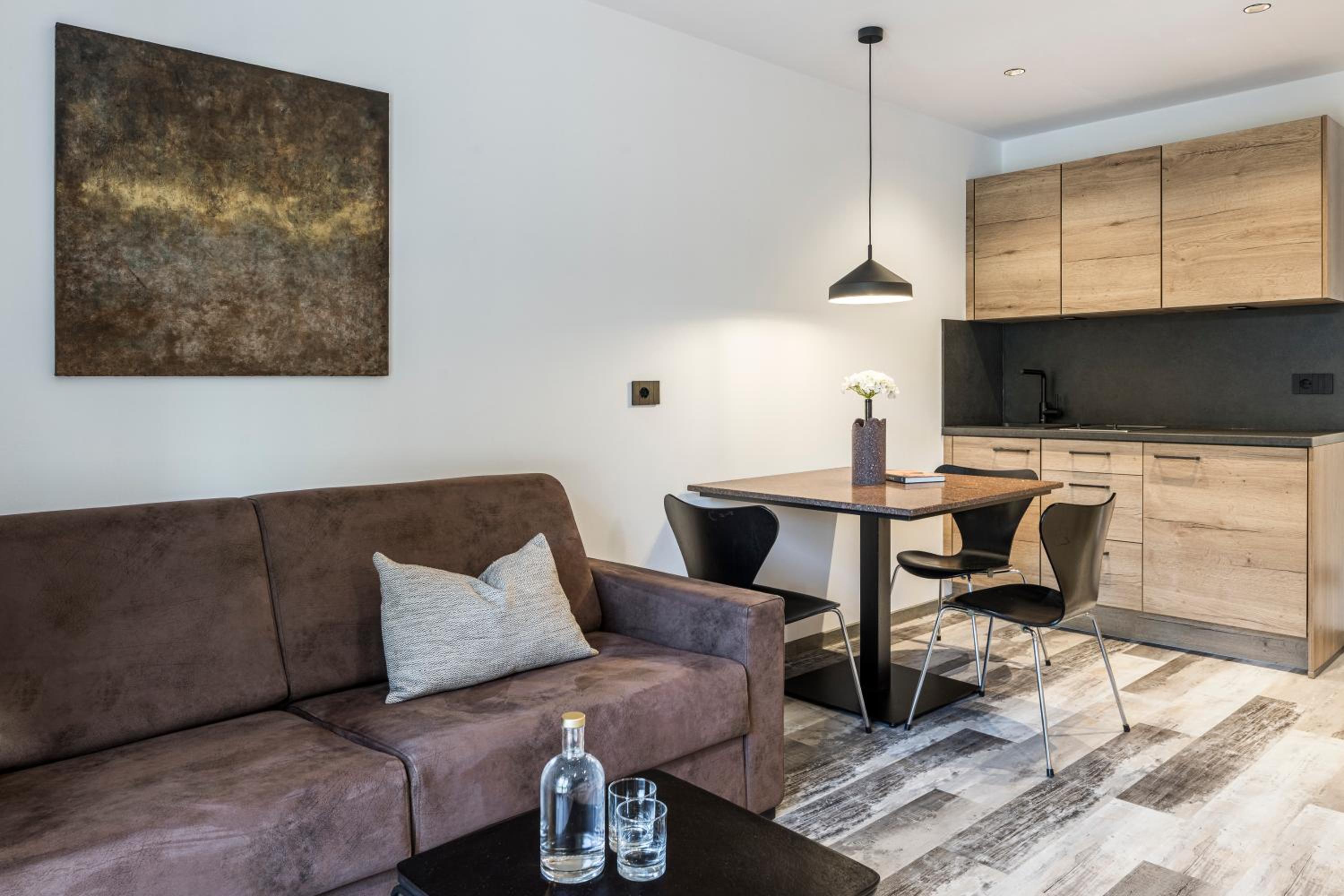One-Bedroom Apartment with Balcony and Mountain View   photo 3