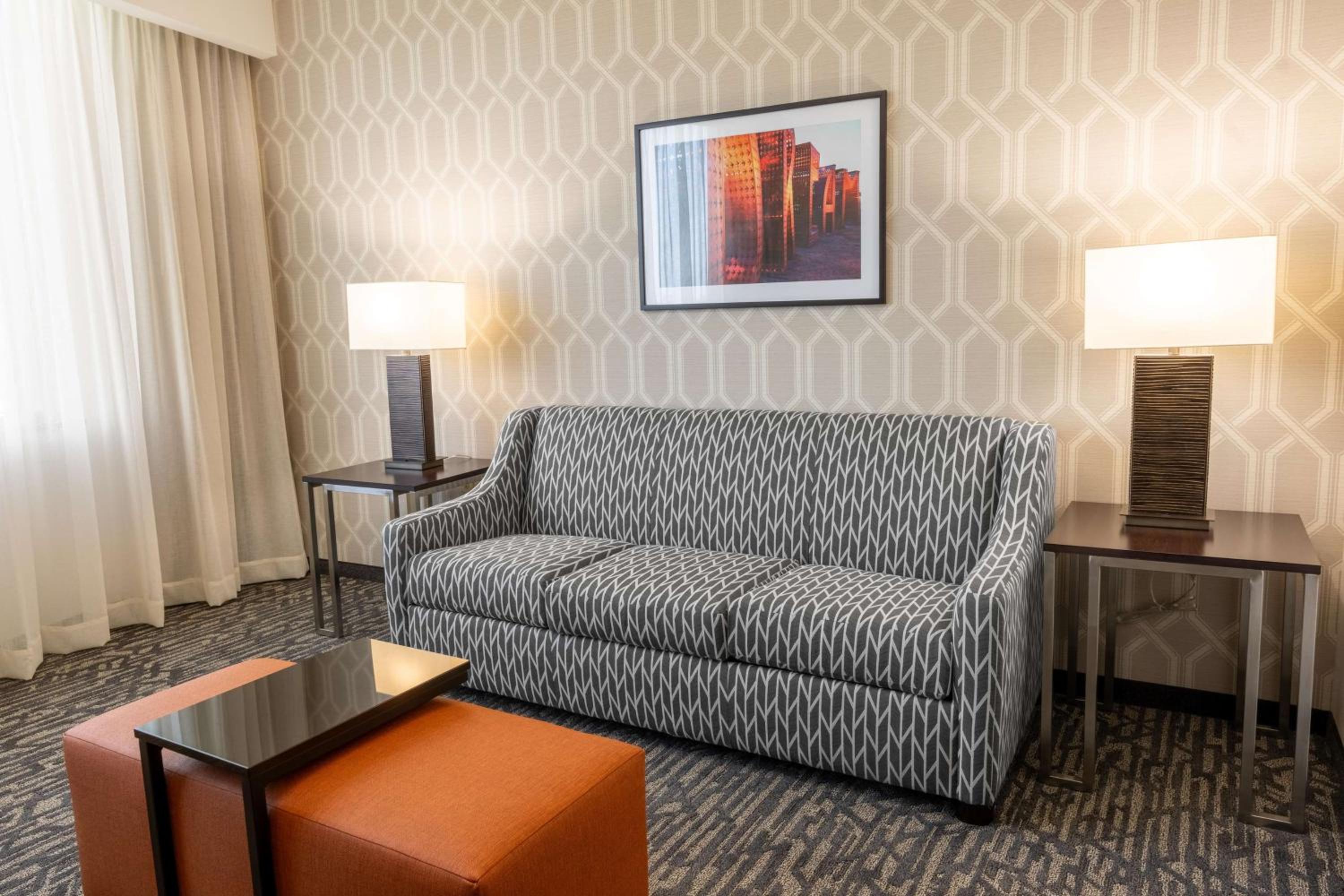 King Suite with Soaking Tub – View of Stadium