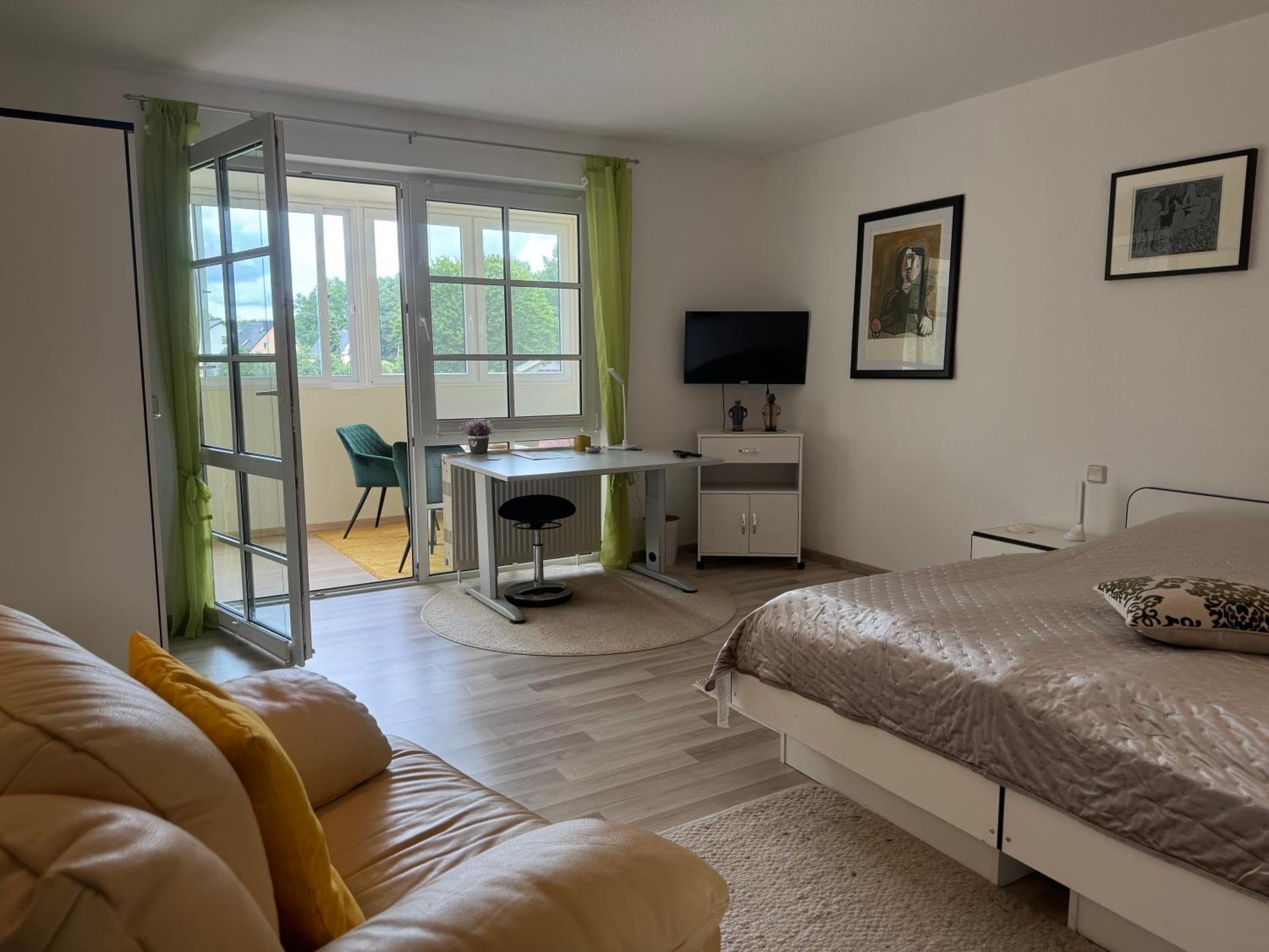 One-Bedroom Apartment with Garden View