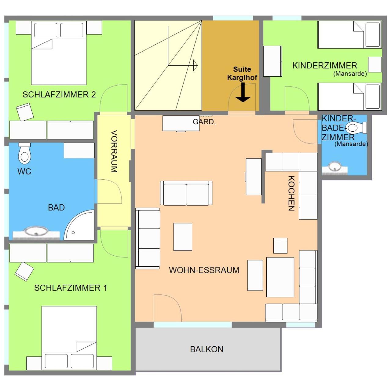 Three-Bedroom Apartment photo 3