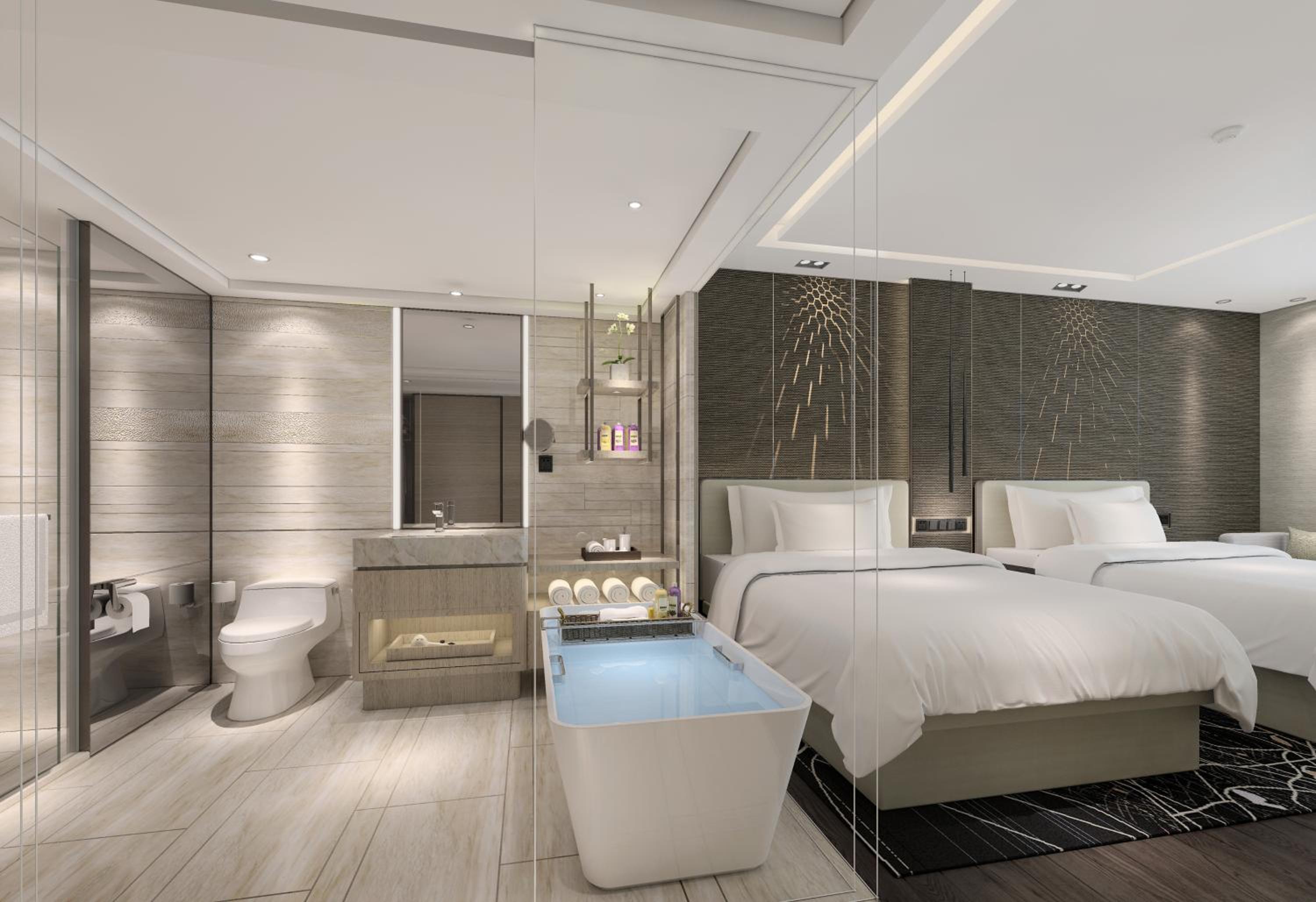 Double Room with Two Double Beds - Executive Lounge Access - Photo 2
