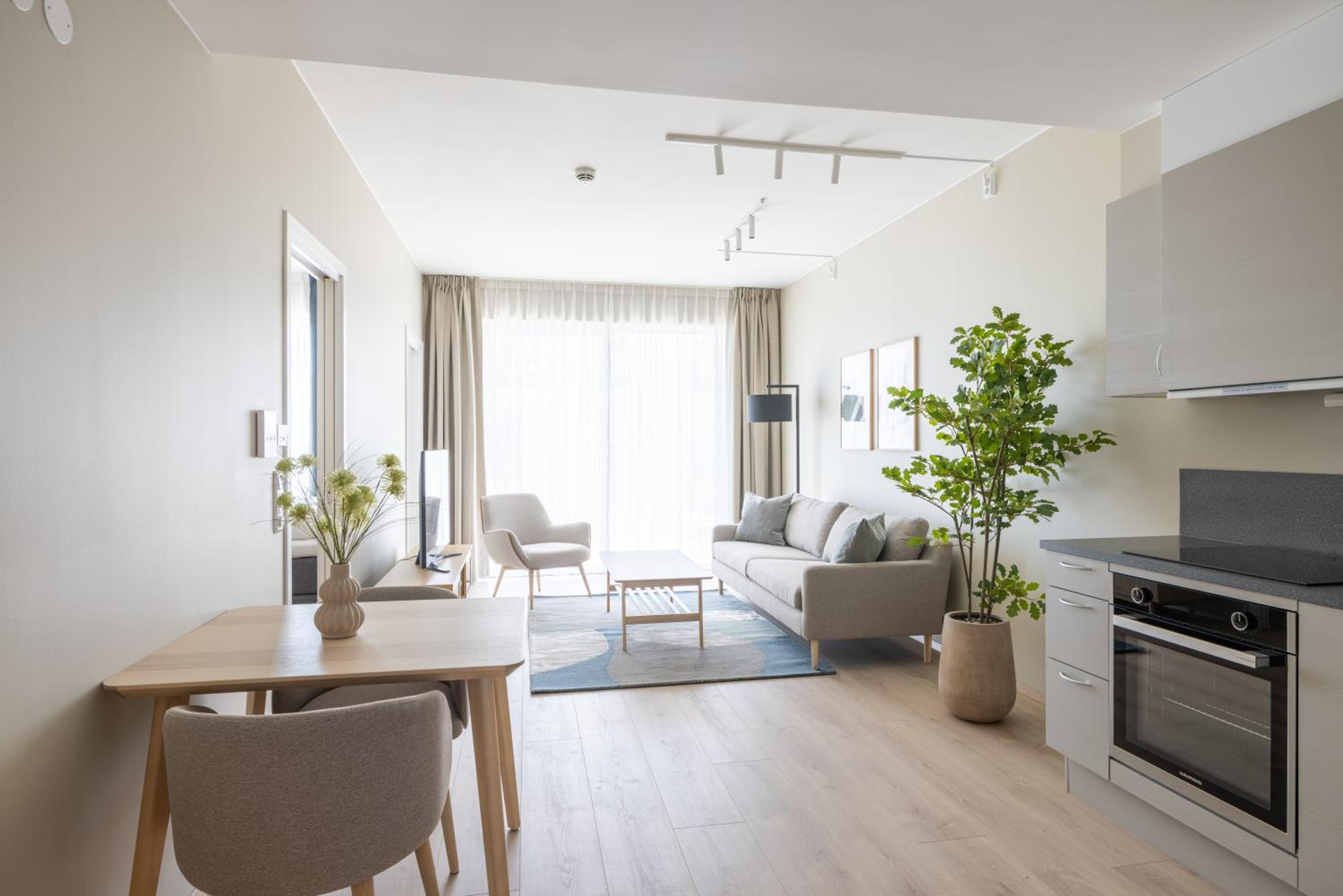 One-Bedroom Apartment with Garden View