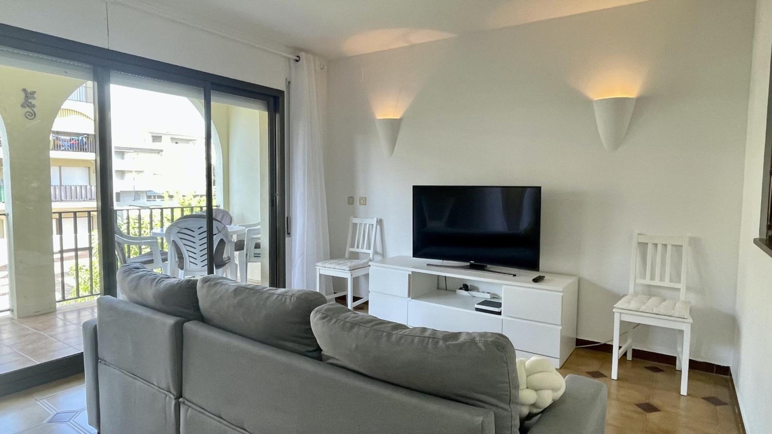 Apartamento con vista al jardín