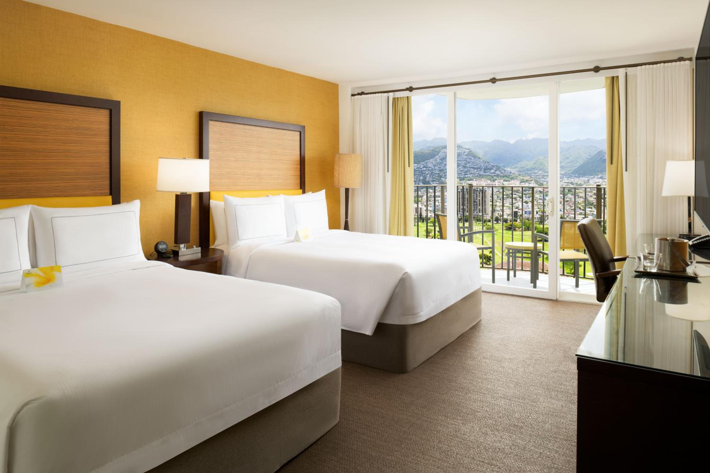 Premium Queen Room with Two Queen Beds and Mountain View