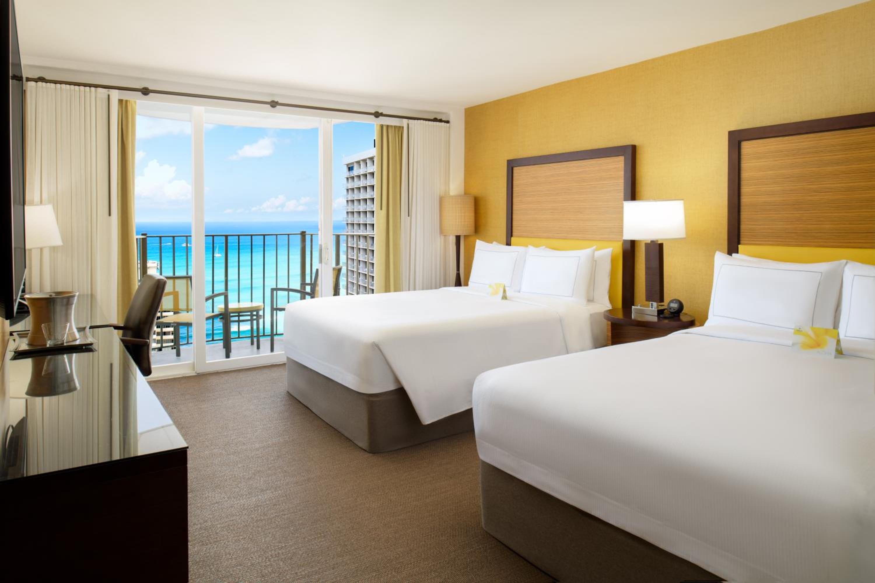 Premium Queen Room with Two Queen Beds and Ocean View