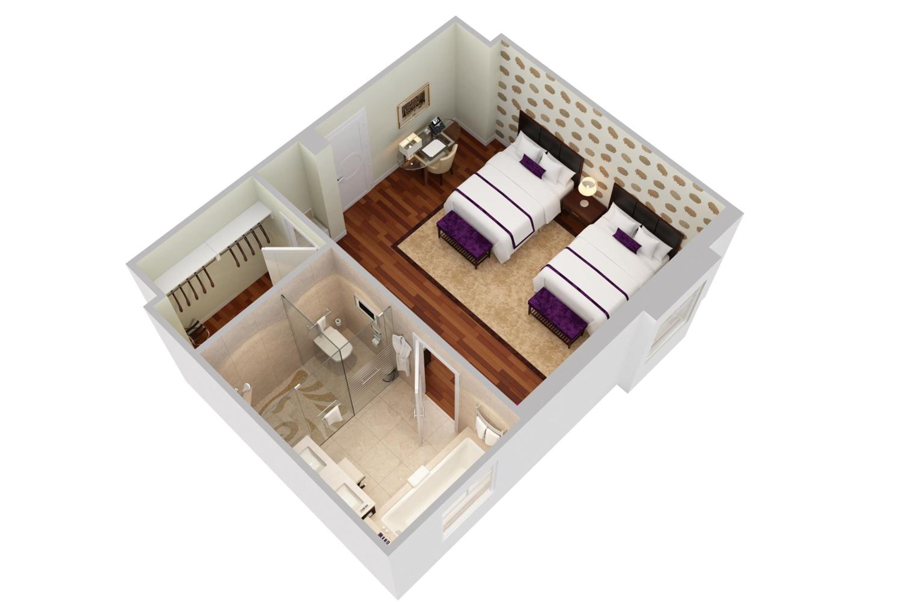 Premium Queen Room with Two Queen Beds - Non-Smoking thumbnail 5
