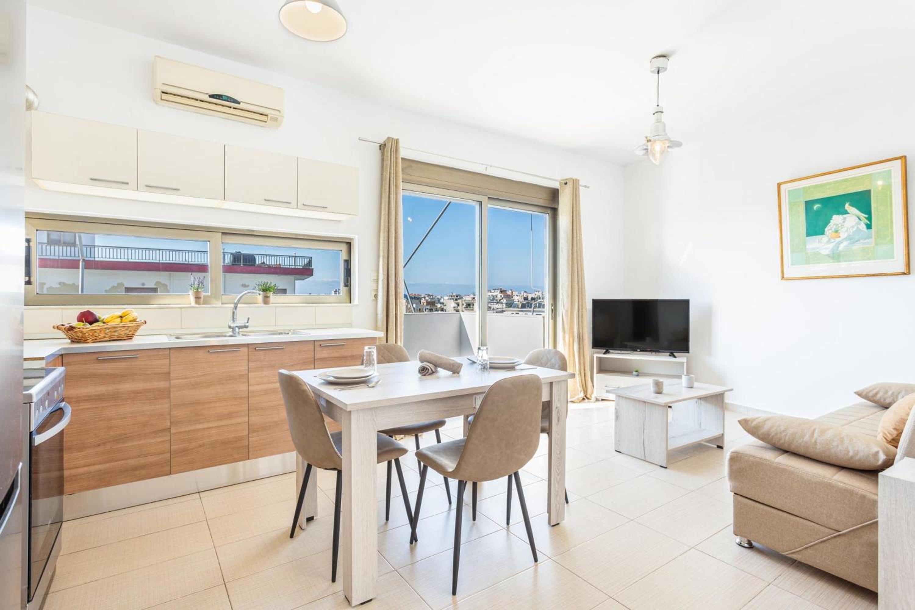 One-Bedroom Apartment with Balcony and City View