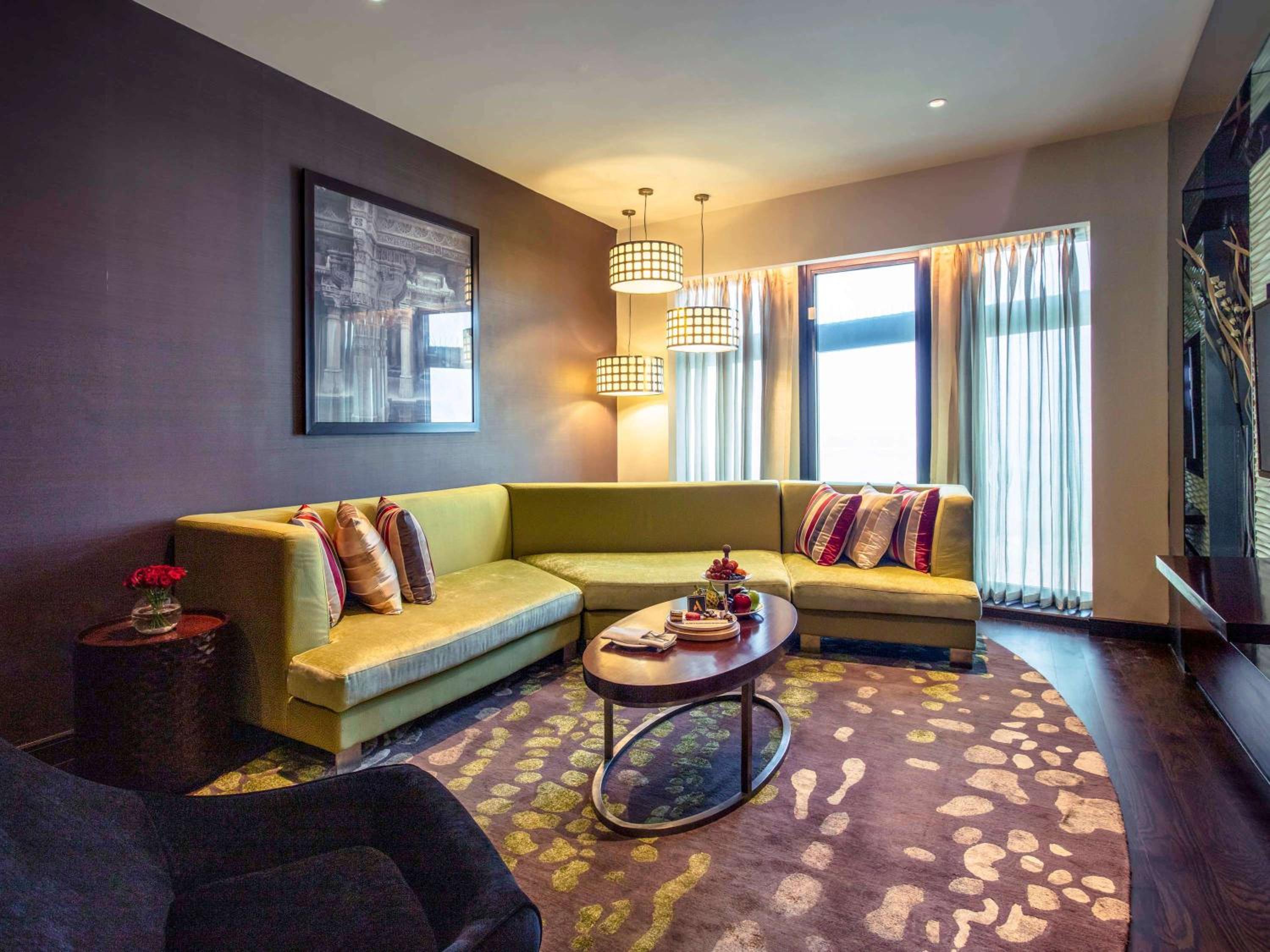 Presidential King Suite with Airport View and 20% discount on food, beverages, spa and laundry | Complimentary one way airport transfer | Lounge access and cocktail hours