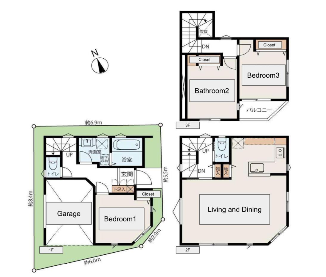 Three-Bedroom House photo 3