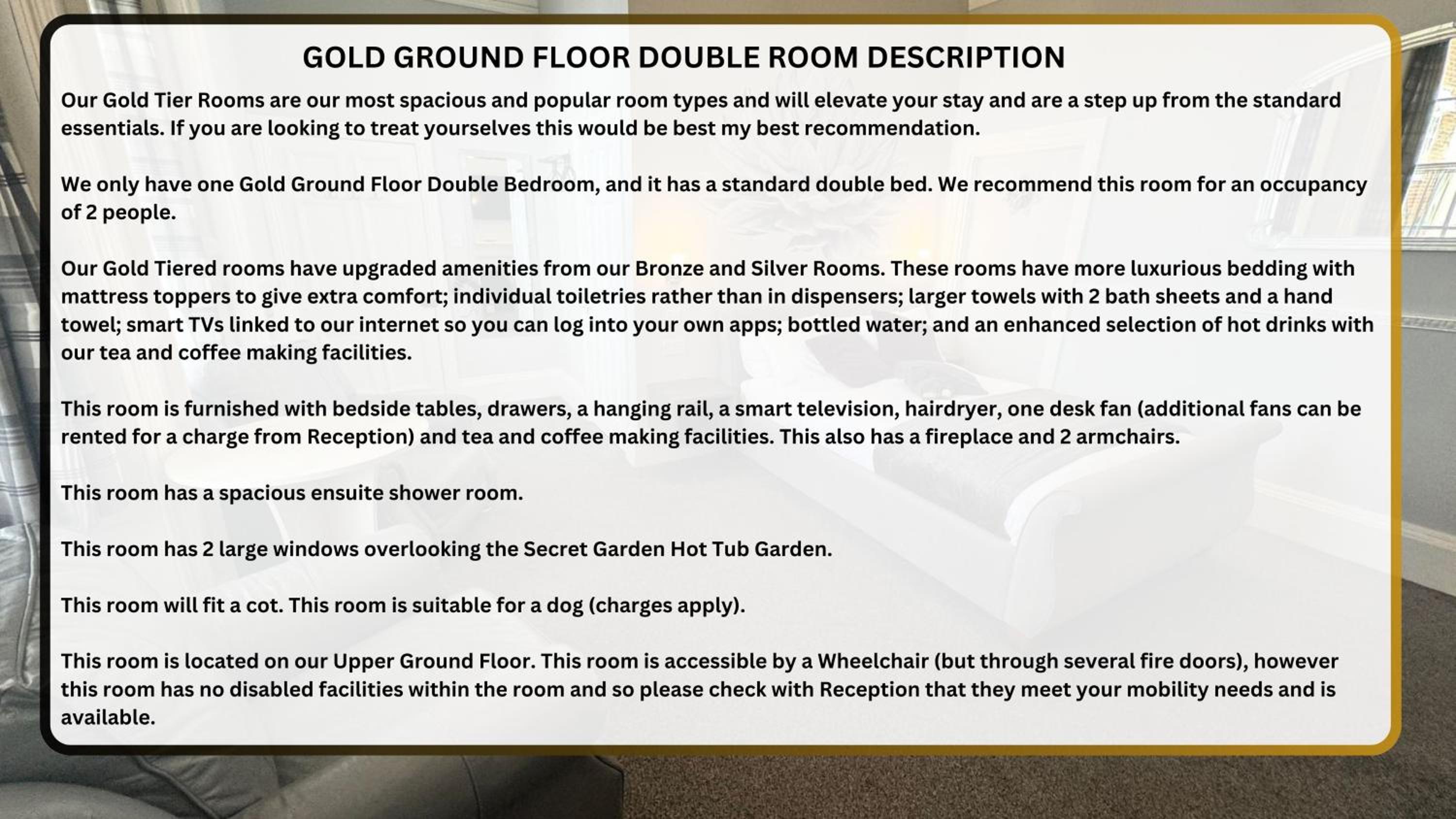 Gold Ground Floor Double photo 2
