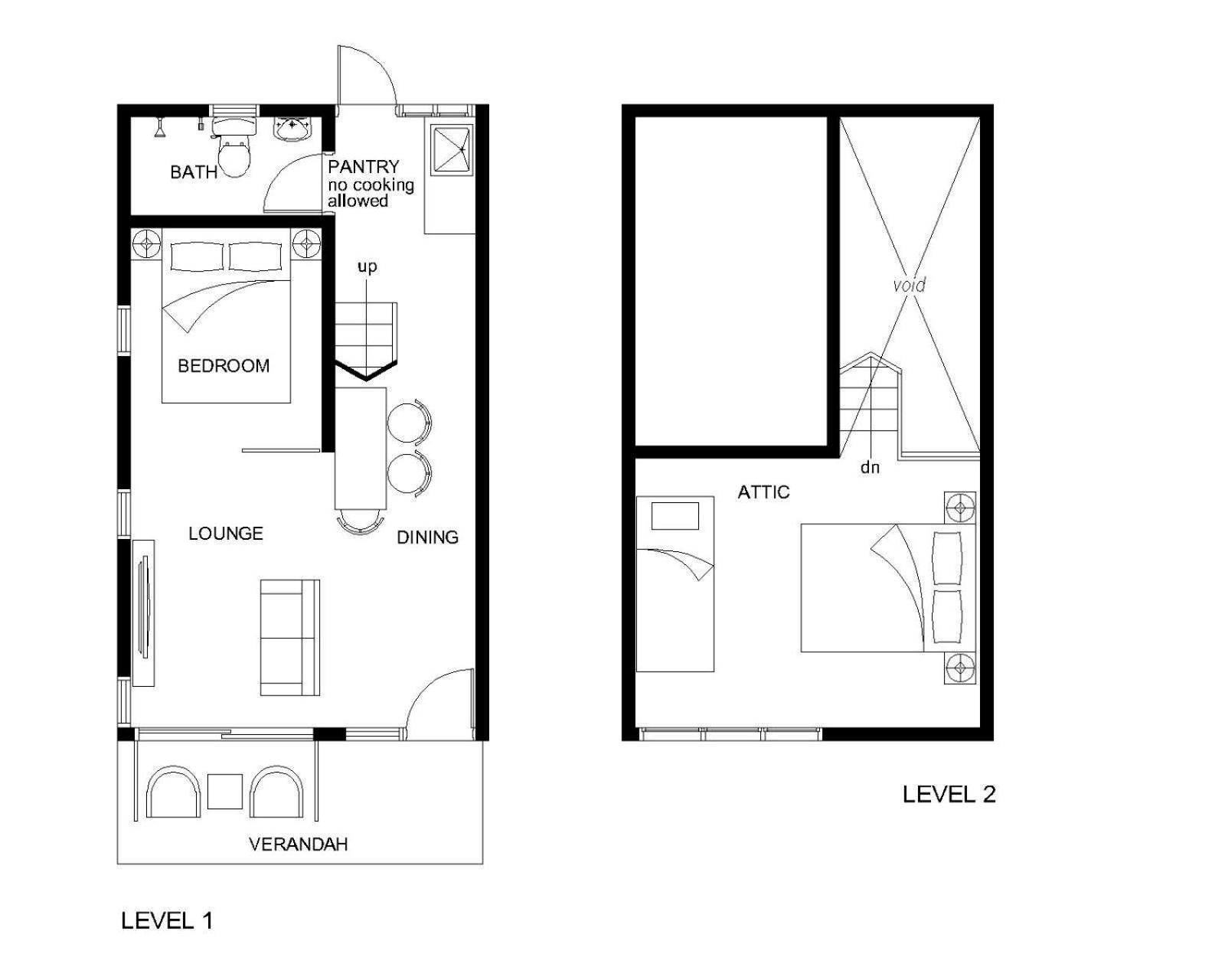 两卧室小屋