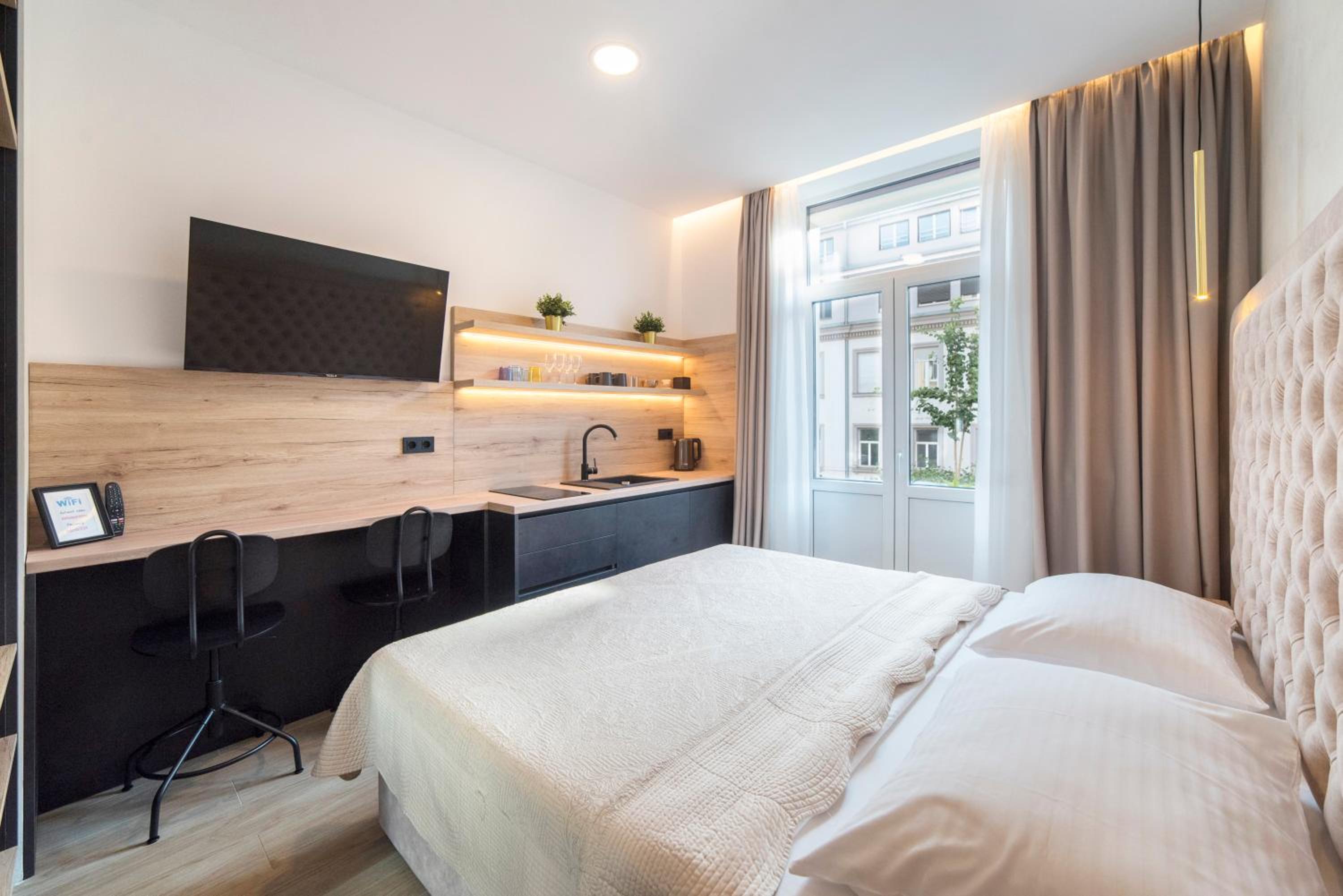 Studio with Balcony