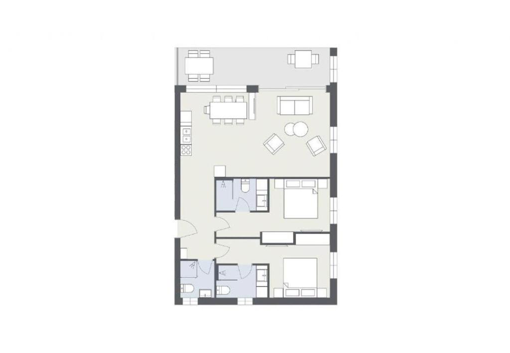 Two-Bedroom Apartment with Garden Terrace photo 2