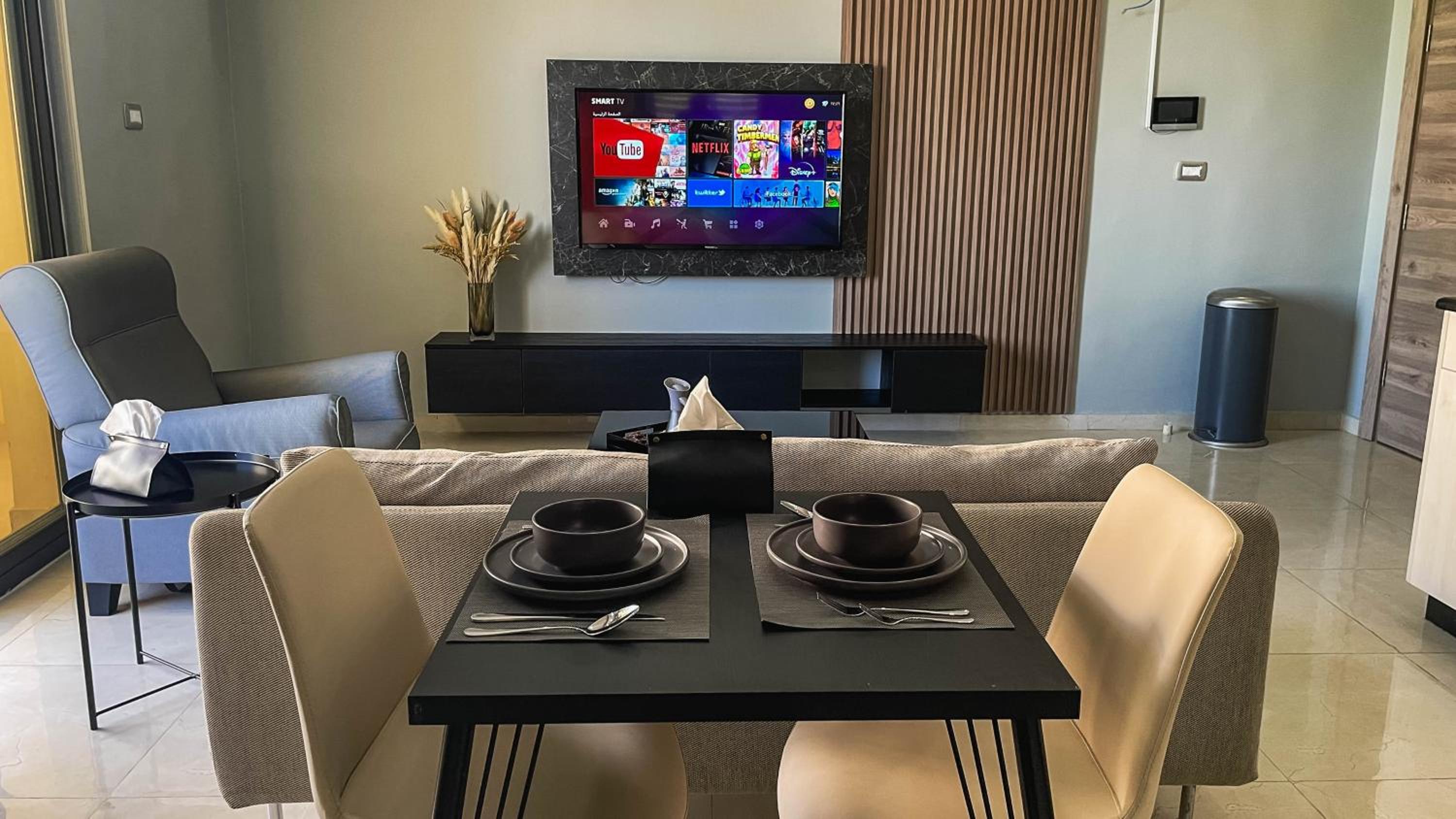 Deluxe One-Bedroom Apartment with City View