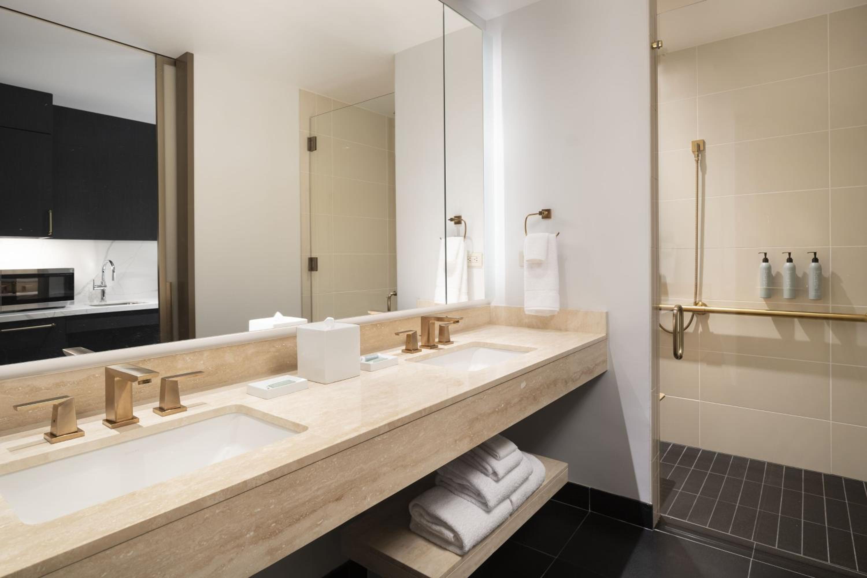 King Studio with City View - Mobility Accessible w/Roll-in Shower