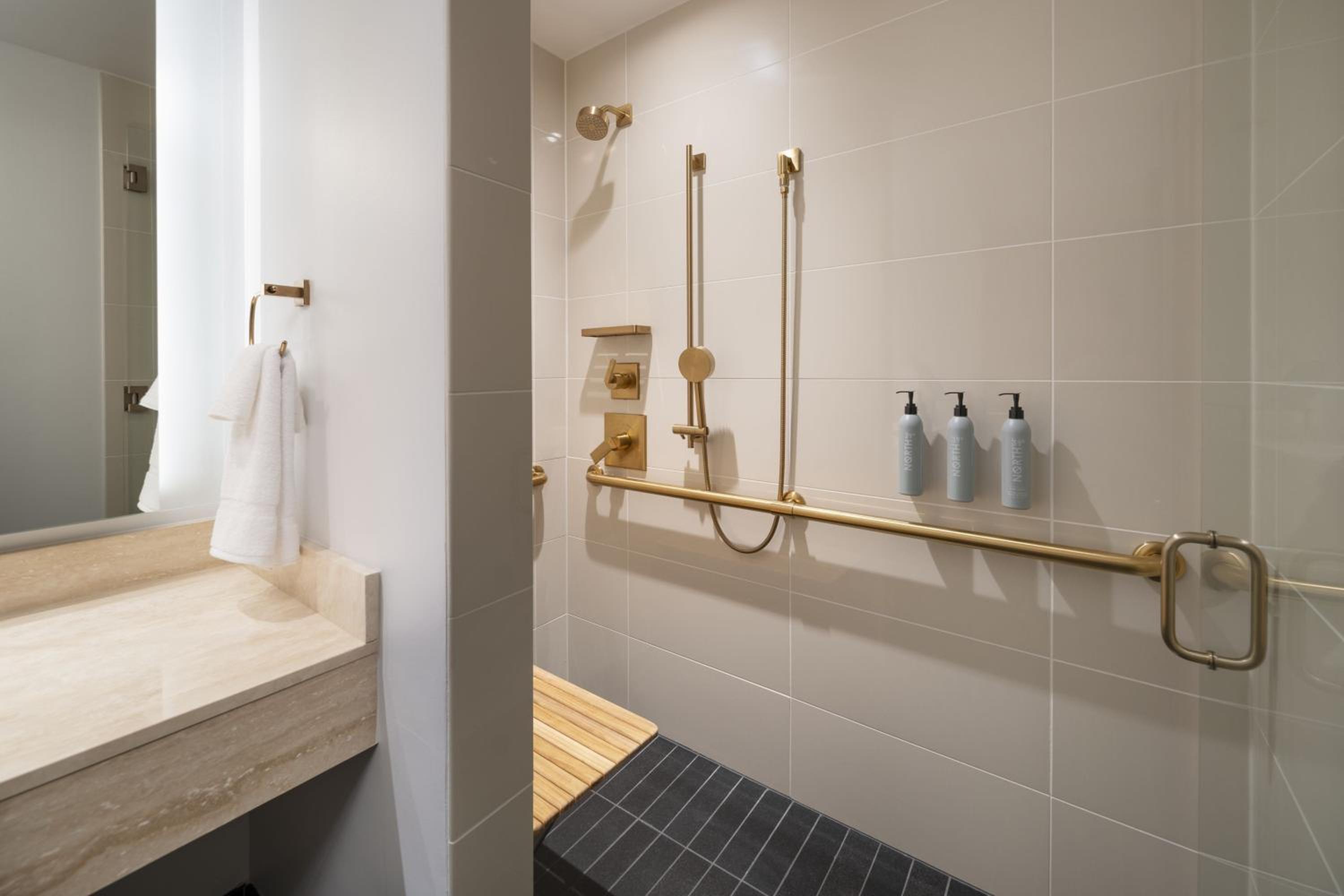 King Studio with City View - Mobility Accessible w/Roll-in Shower