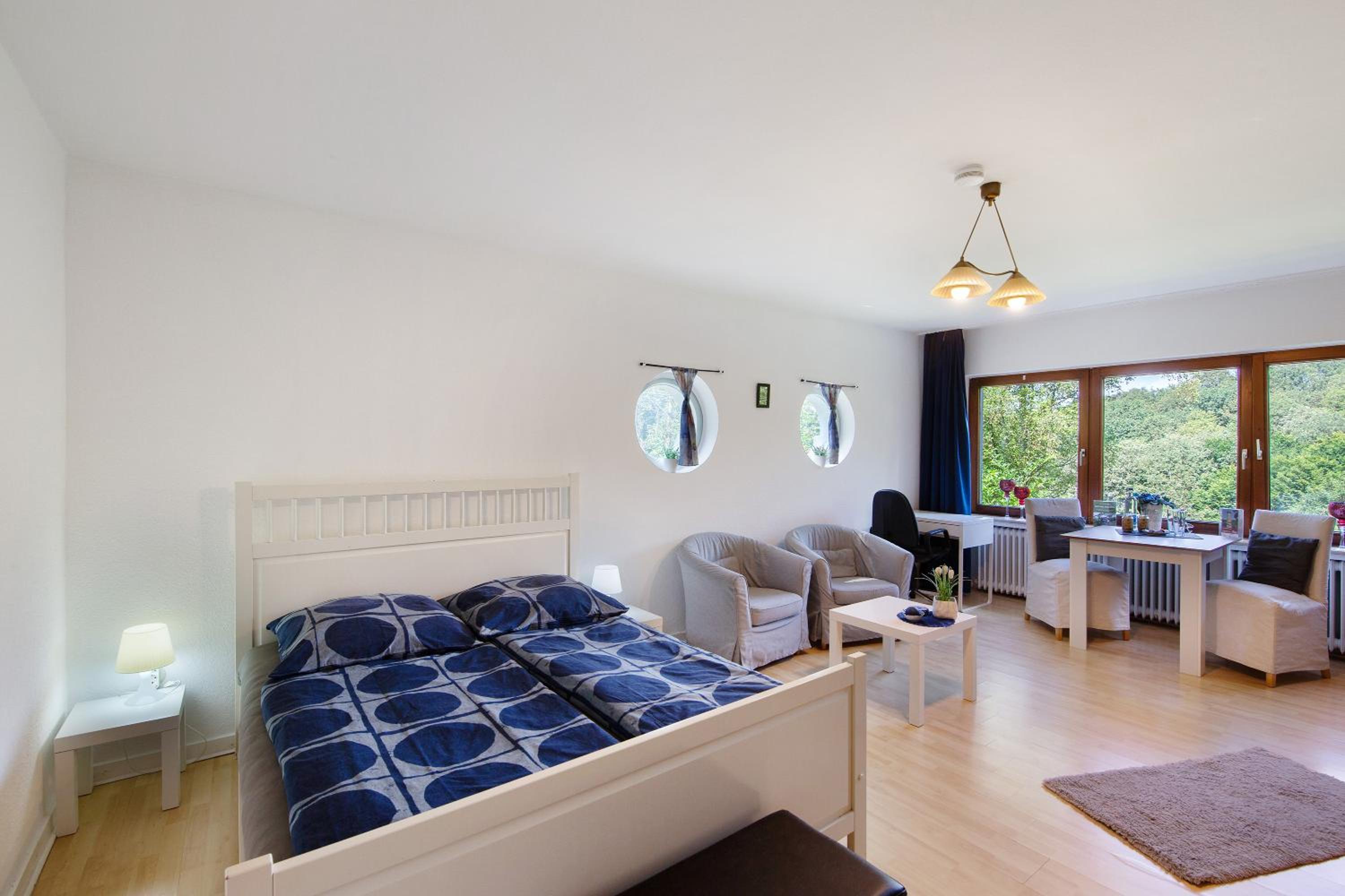 One-Bedroom Apartment with Garden View