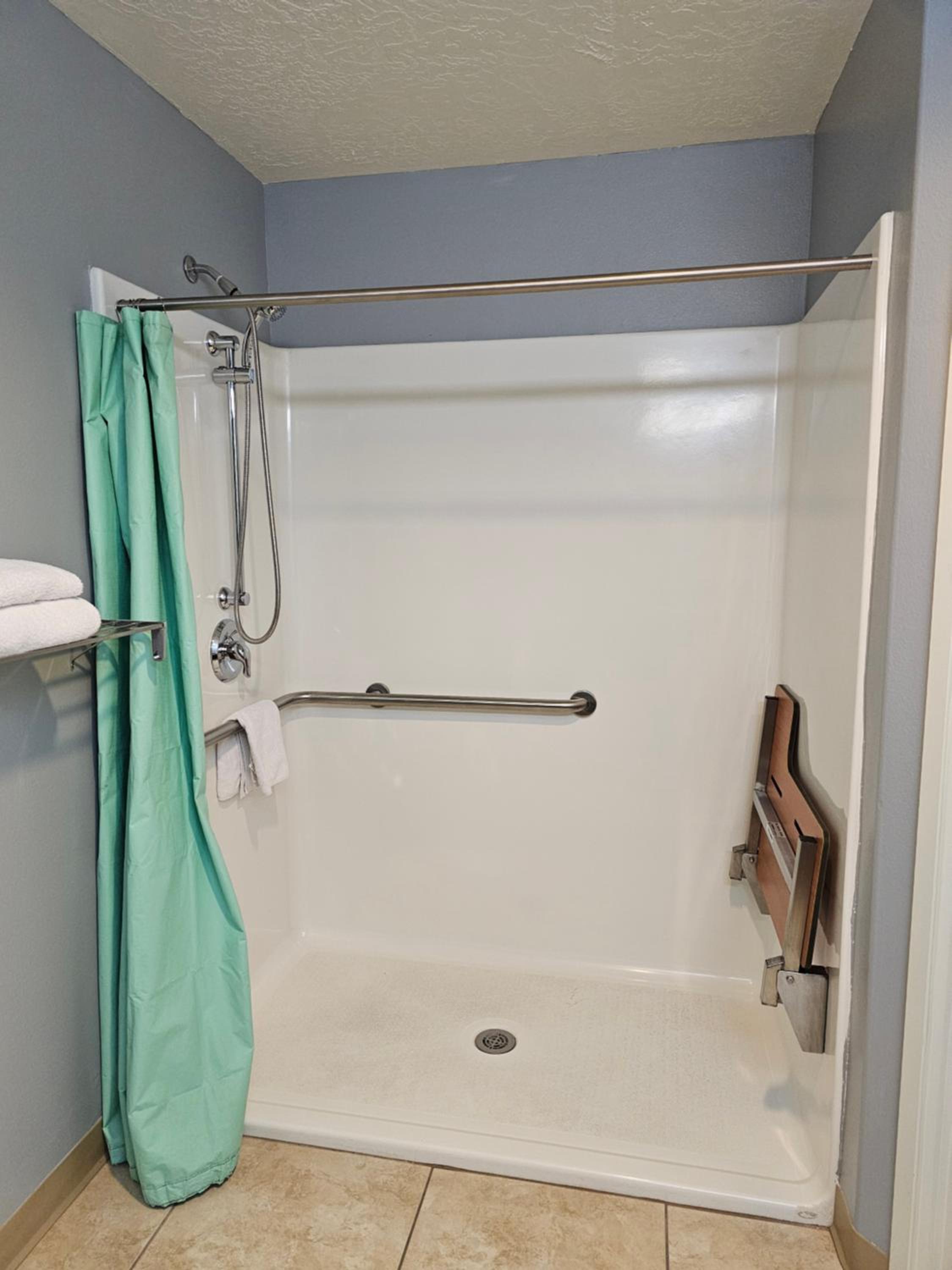 Queen Suite with Mobility Accessible Roll-In Shower - Non-Smoking - Photo 12