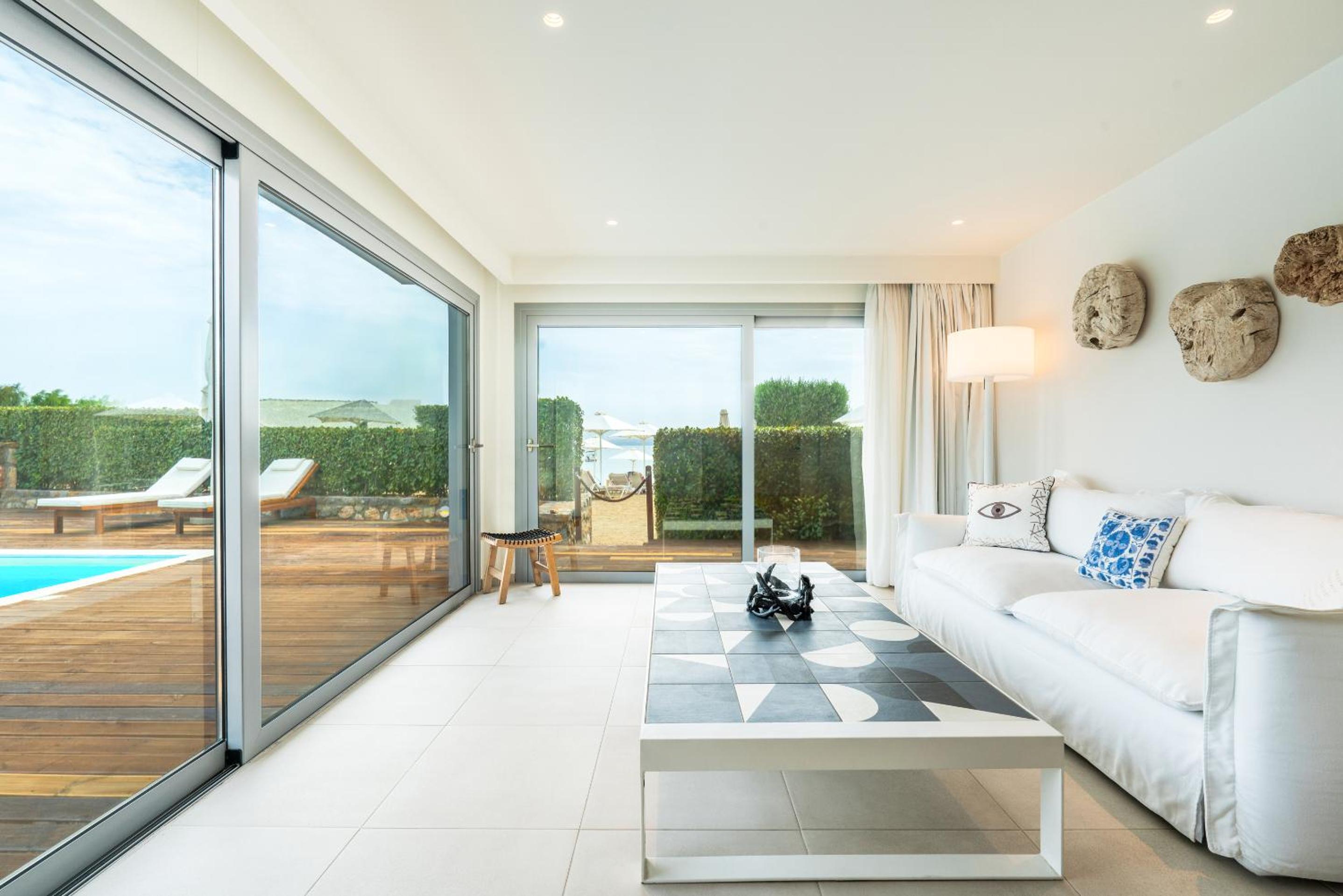 Beachfront One Bedroom Villa Emmelia with Private Pool